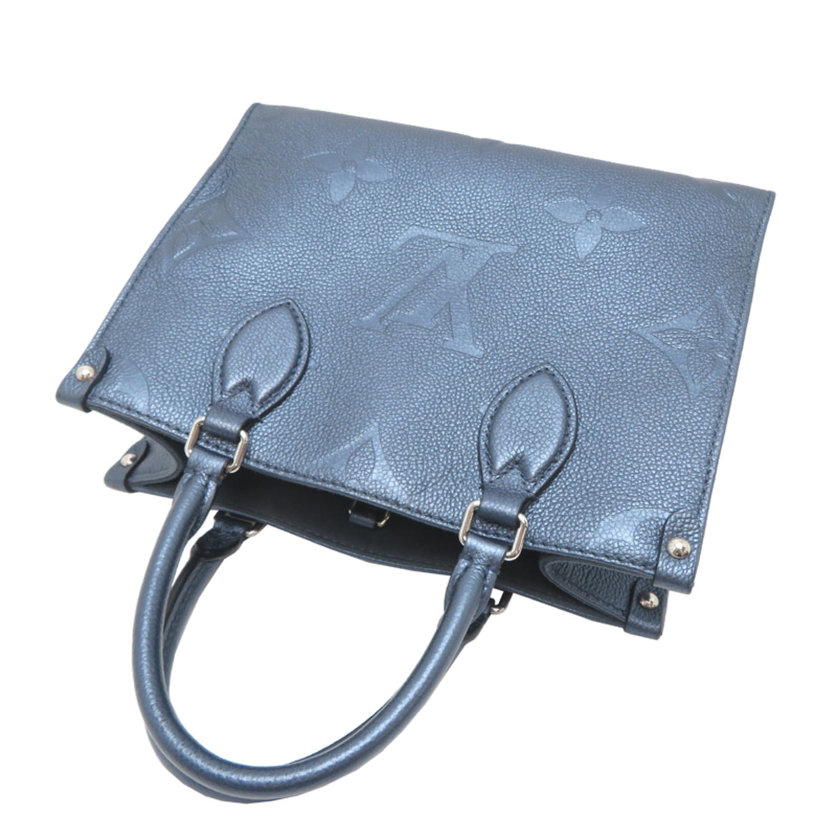 Louis Vuitton Metallic Blue Monogram Empreinte Handbag (Pre-Owned)