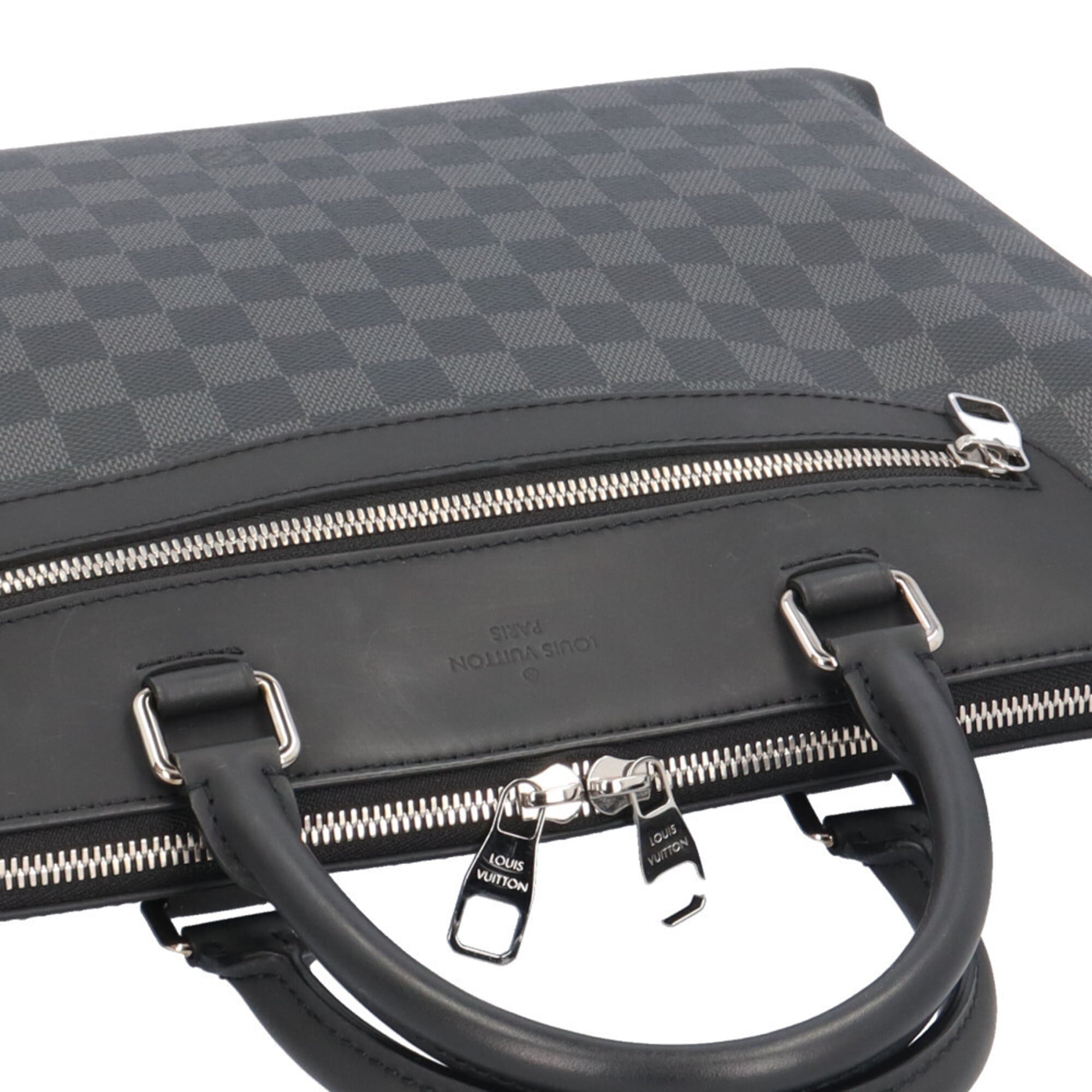 Louis Vuitton Black Gray Damier Graphite Briefcase (Pre-Owned)