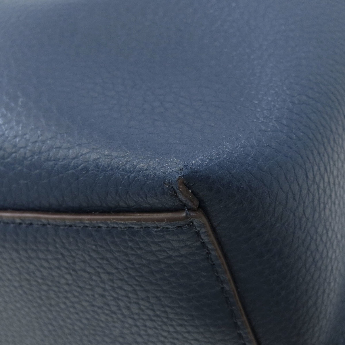 Michael Kors Navy Leather Tote Bag (Pre-Owned)