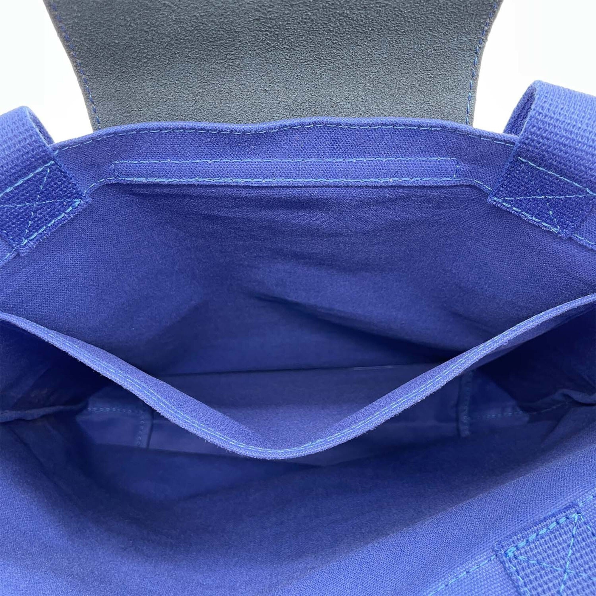 Longchamp Blue White Tote Bag (Pre-Owned)
