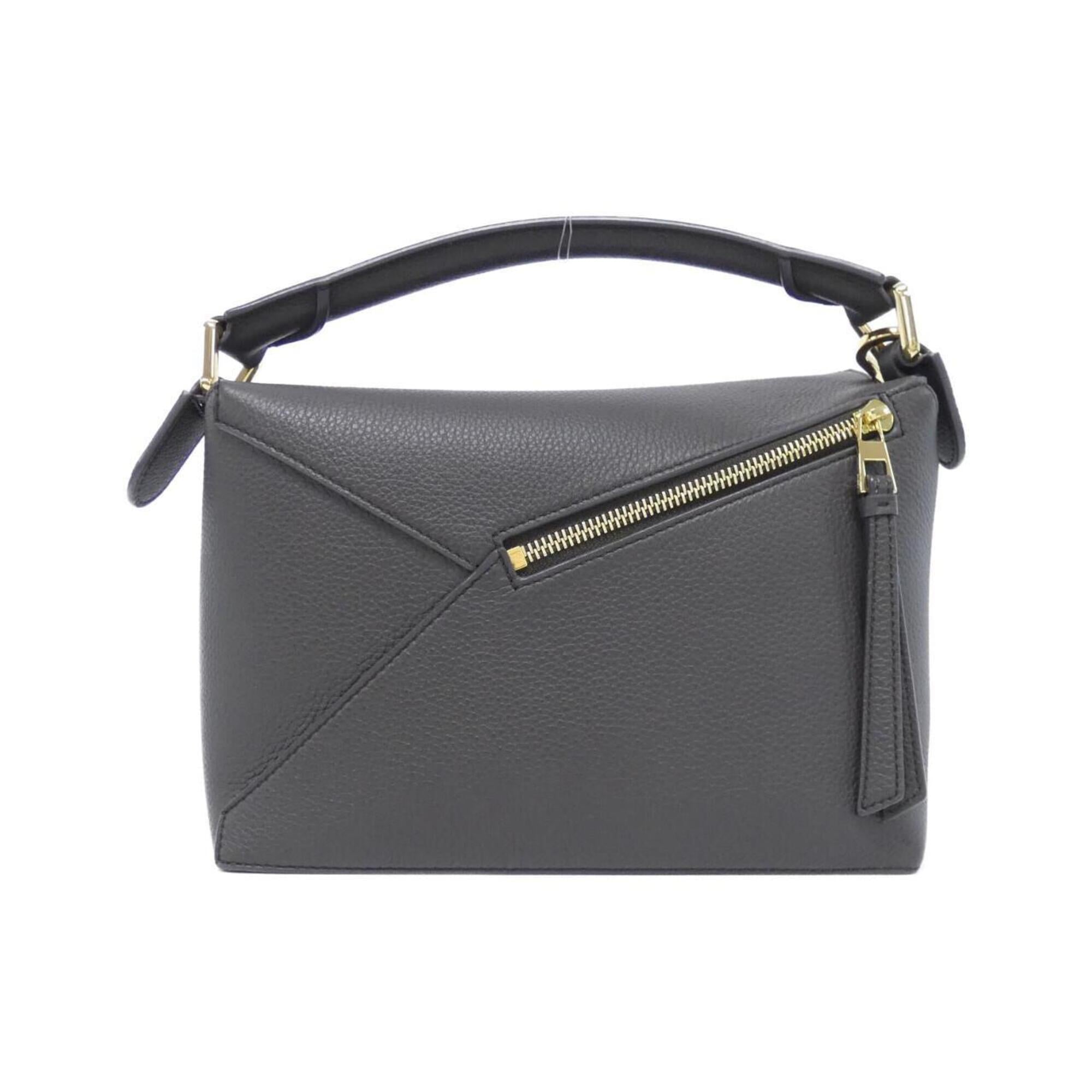 Loewe Dark Gray Leather Handbag (Pre-Owned)