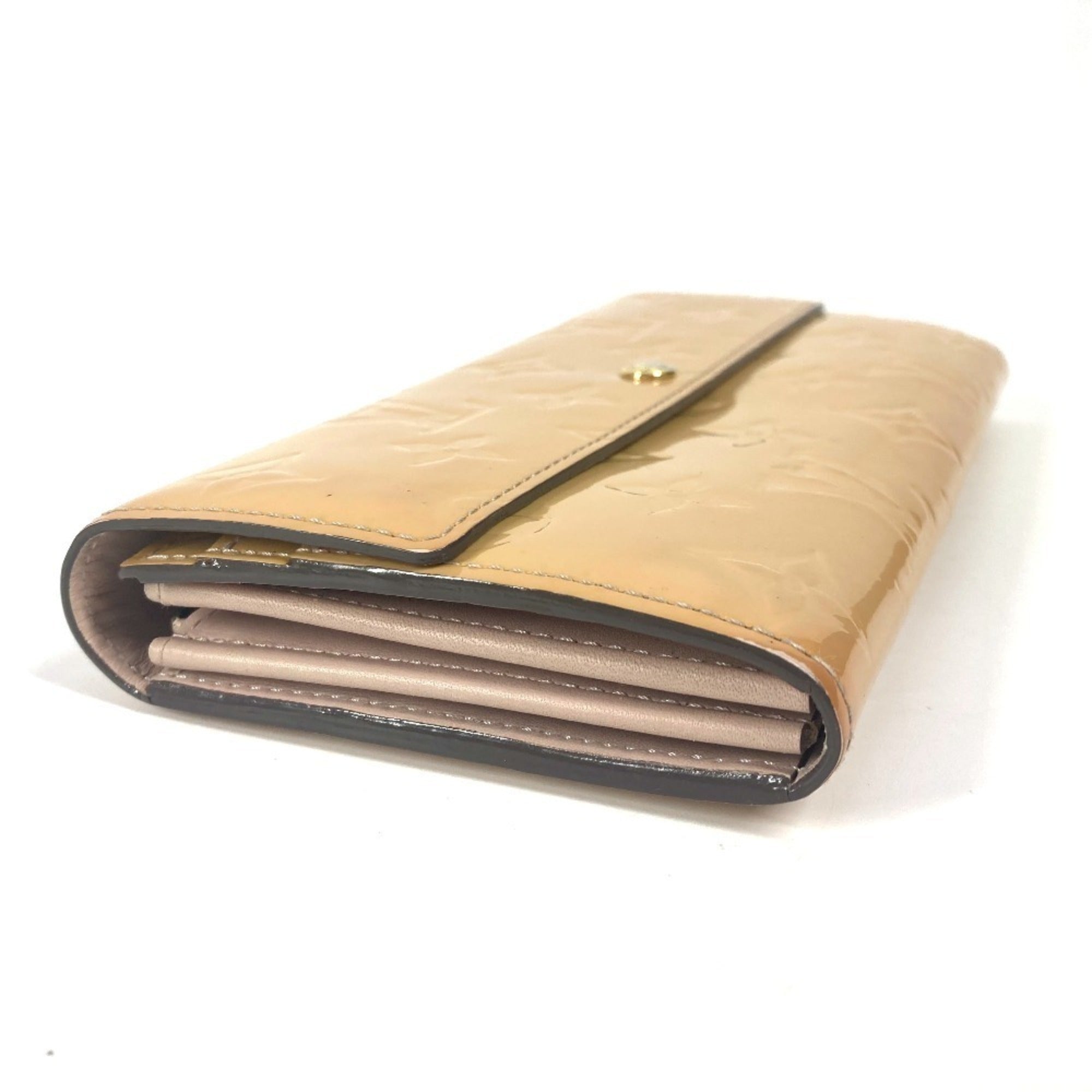Louis Vuitton Monogram Vernis Pink Rose Angelique Monogram Vernis Long Wallet (Bi-Fold) (Pre-Owned)