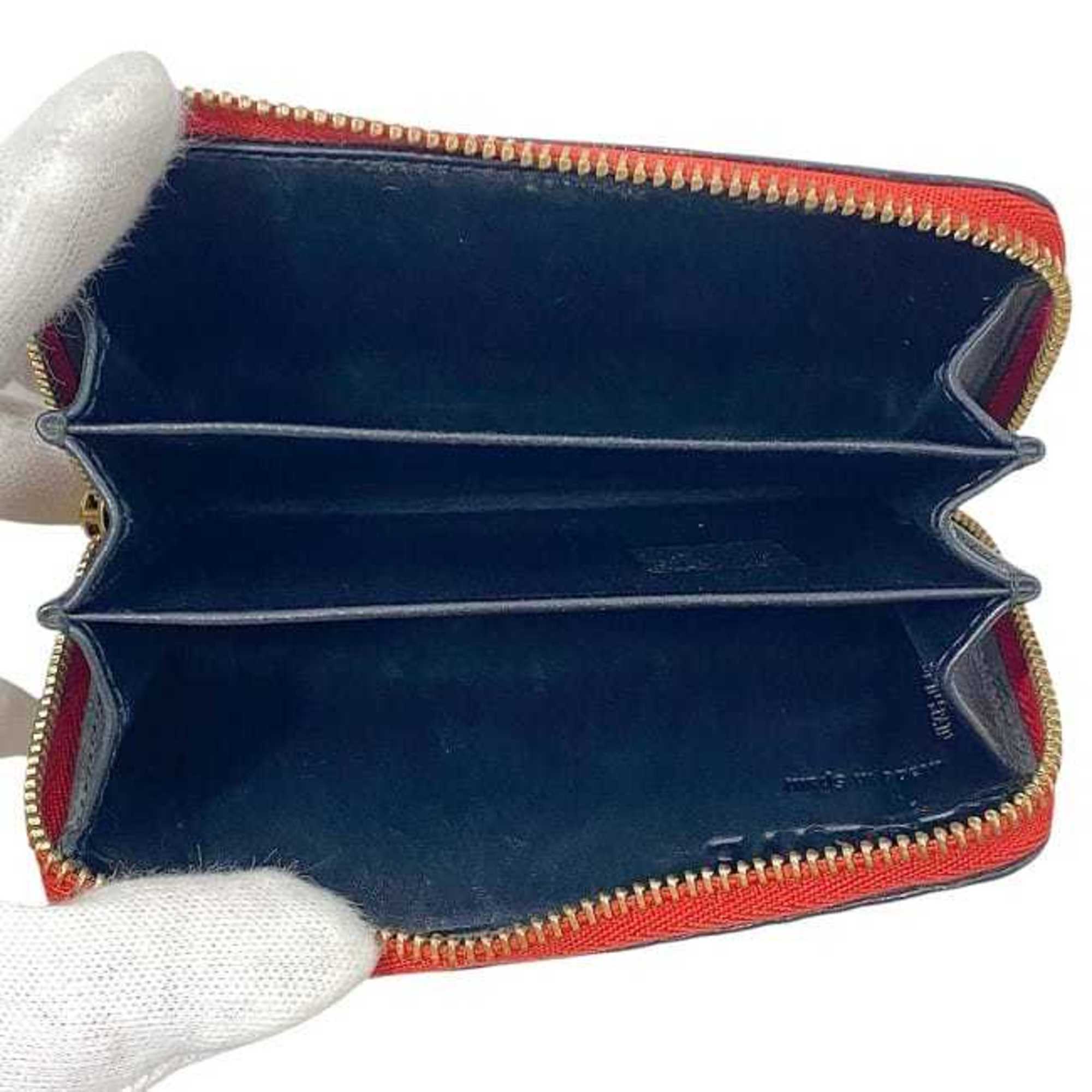 Loewe Red Color Leather Coin Purse/Coin Case (Pre-Owned)