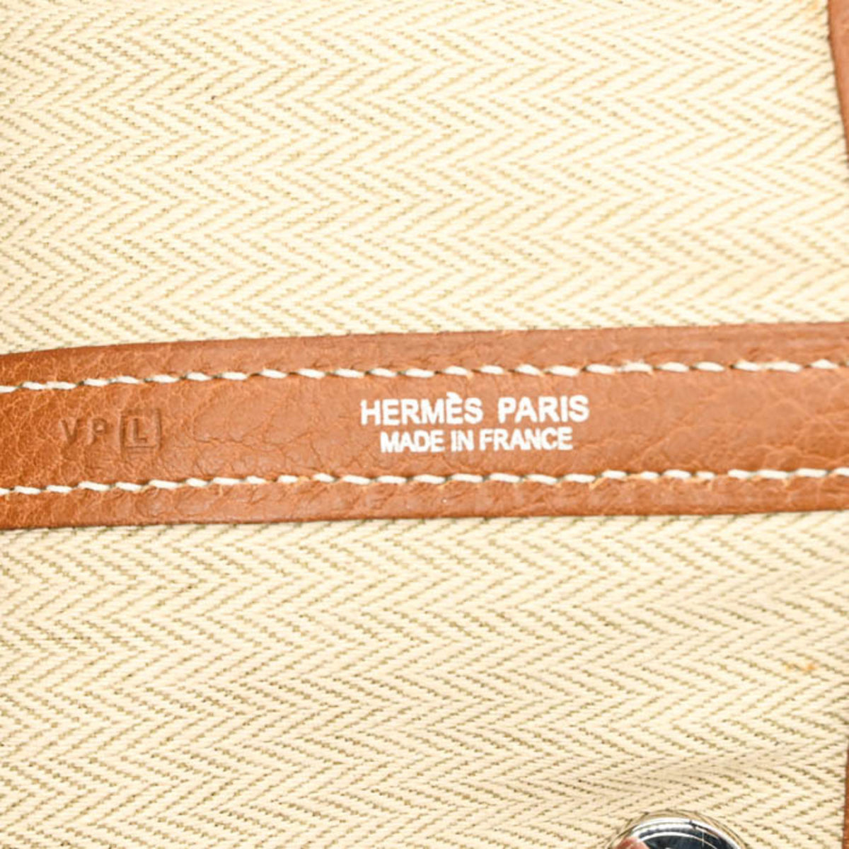 Hermes Brown Gold Negonda Leather Handbag Tote Bag (Pre-Owned)