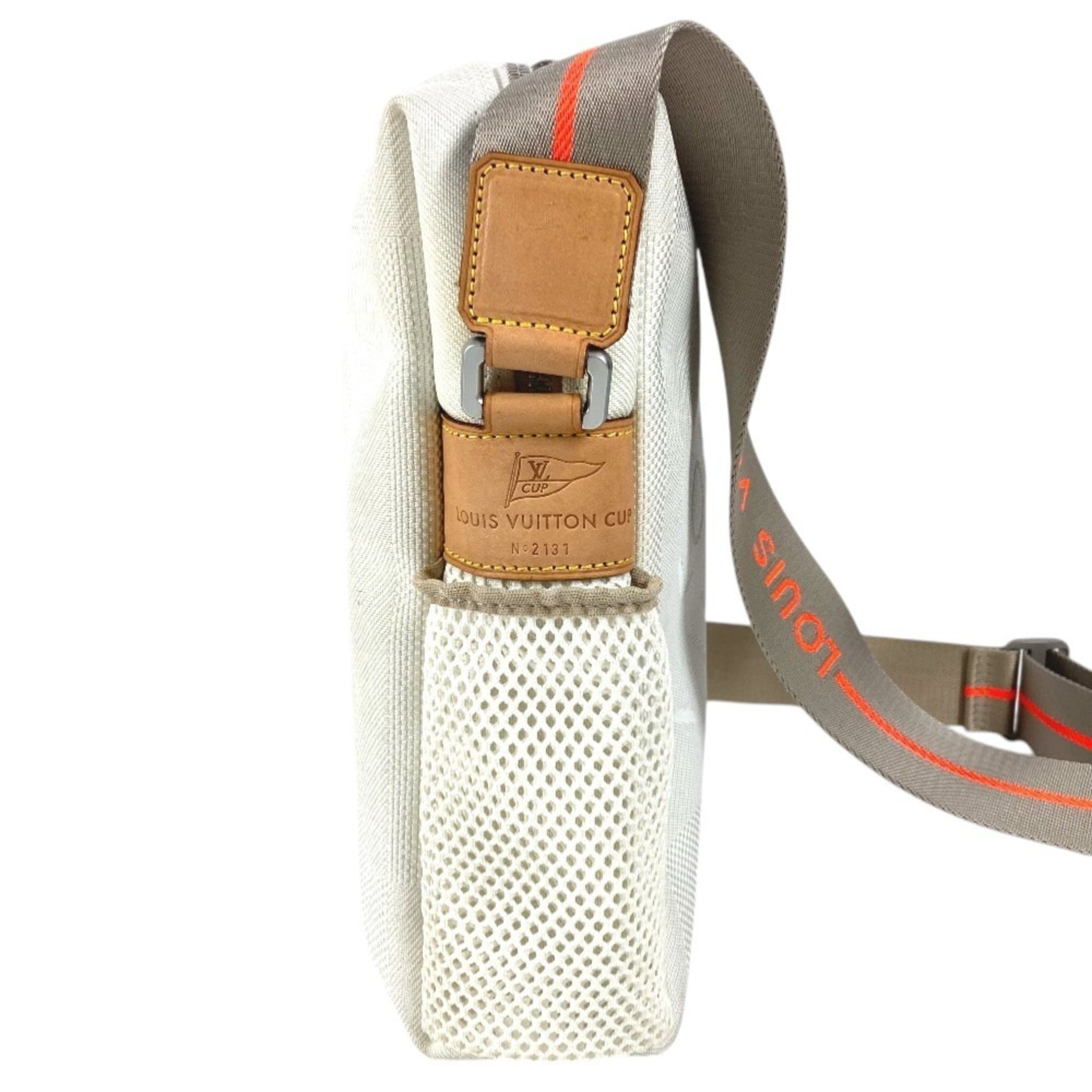 Louis Vuitton Orange White Damier Geant Pochette Shoulder Bag (Pre-Owned)