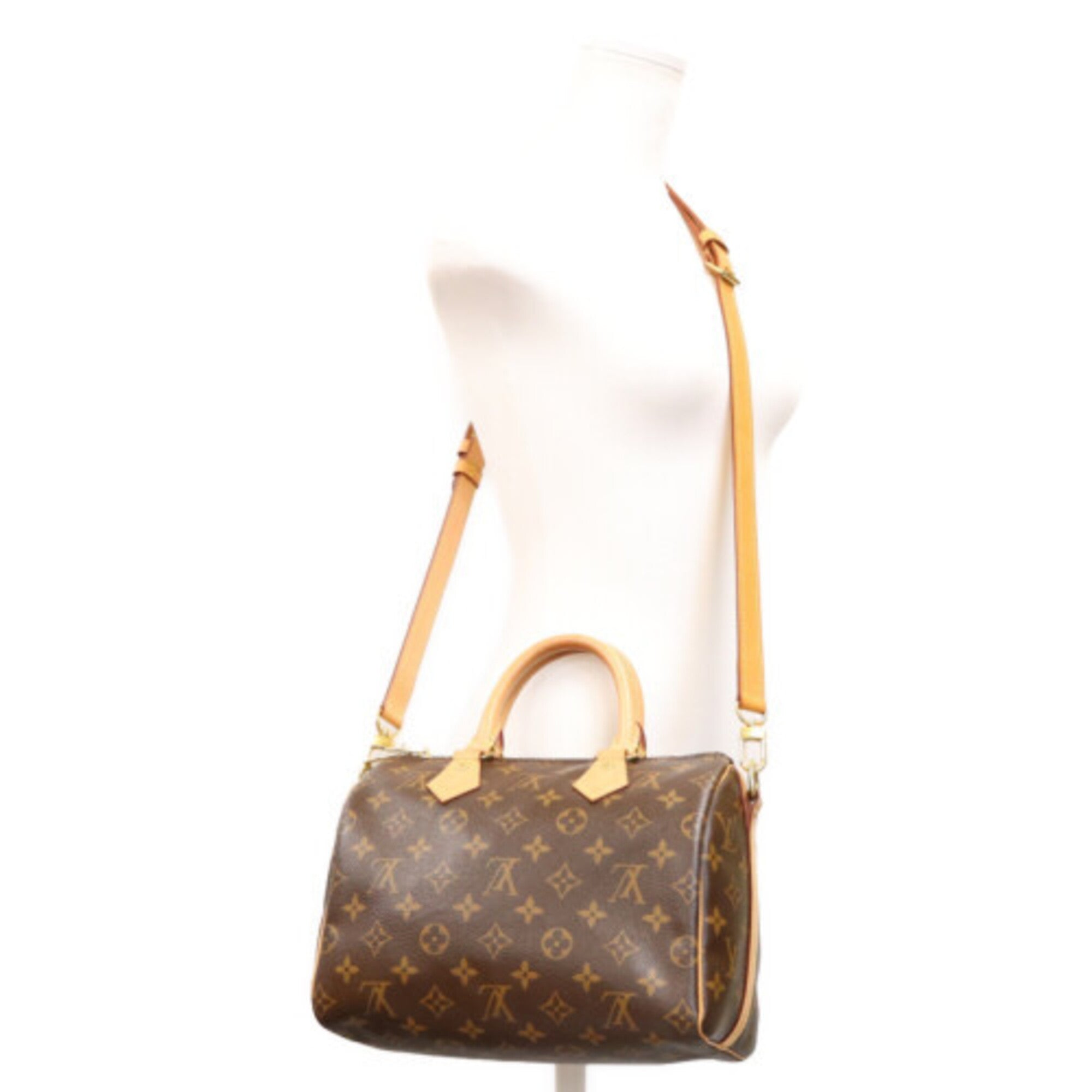 Louis Vuitton Brown Monogram Boston Bag (Pre-Owned)