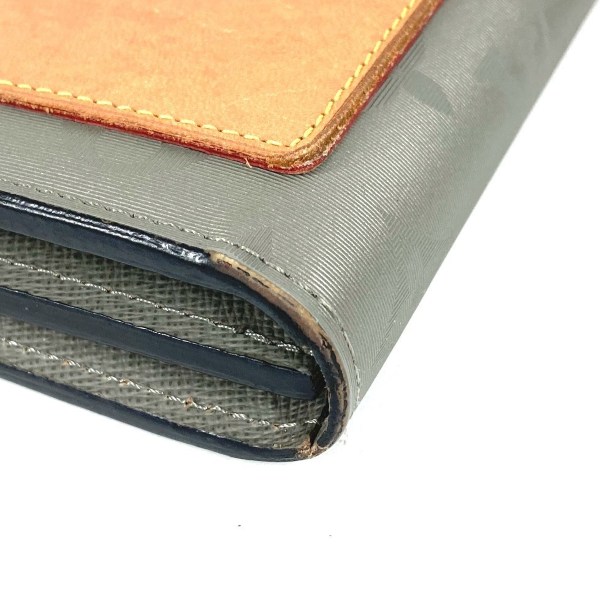 Louis Vuitton Gray Monogram Long Wallet (Bi-Fold) (Pre-Owned)