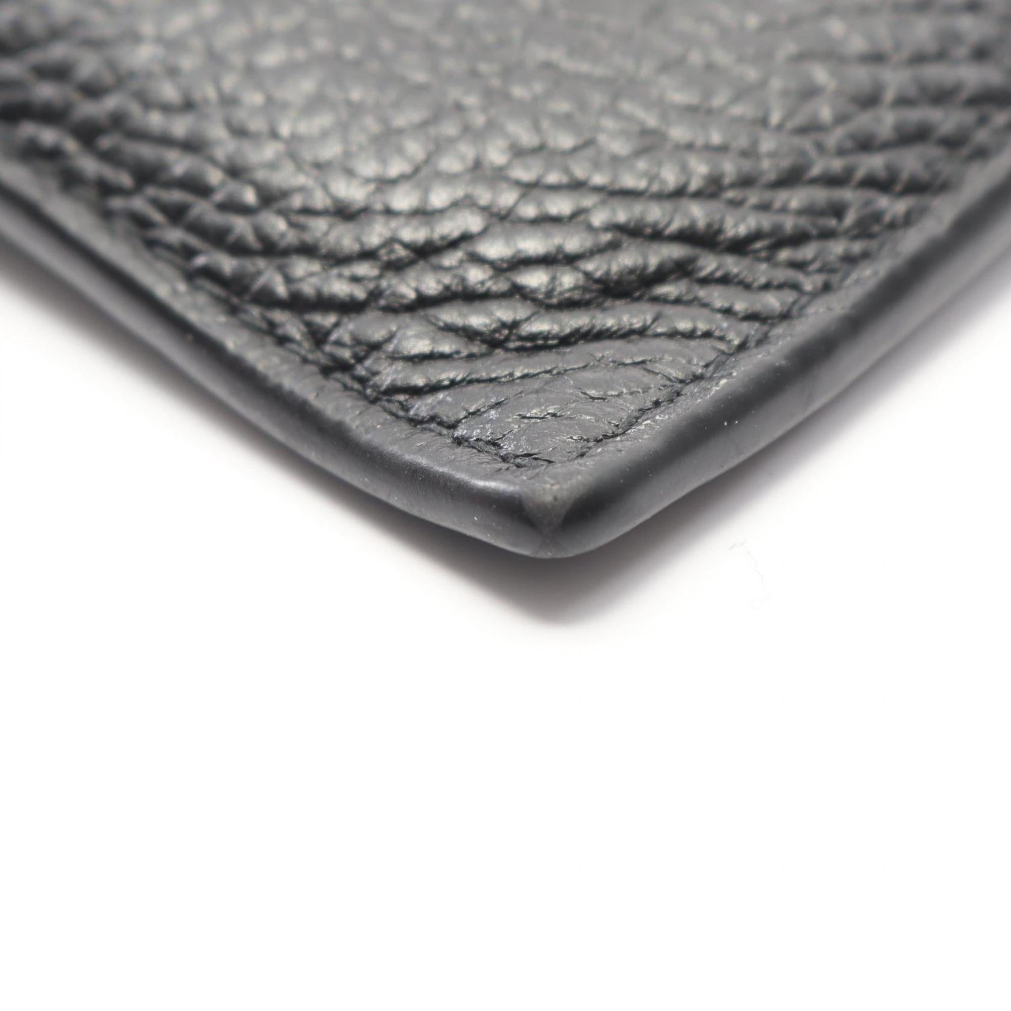 Balenciaga Black Leather Coin Purse/Coin Case (Pre-Owned)