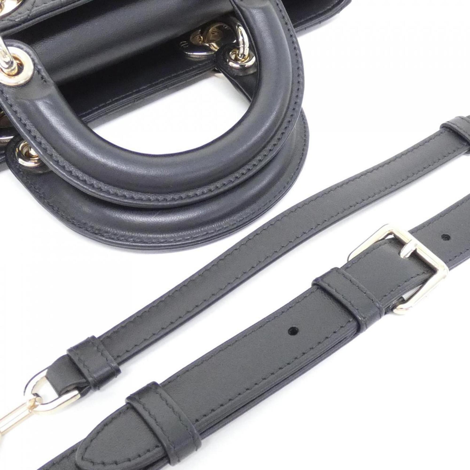 Christian Dior Black Leather Handbag (Pre-Owned)