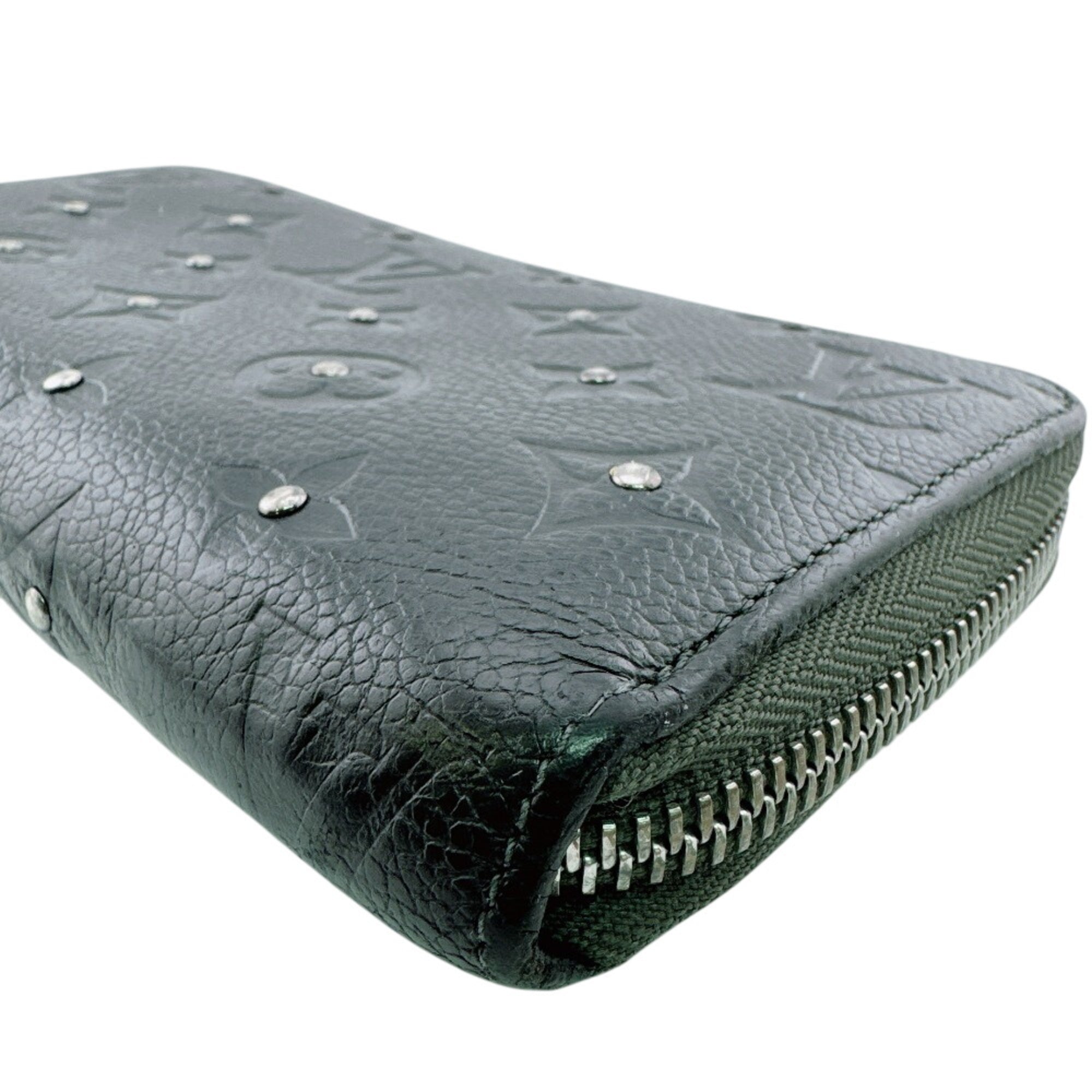 Louis Vuitton Monogram Empreinte Black Leather Long Wallet (Bi-Fold) (Pre-Owned)