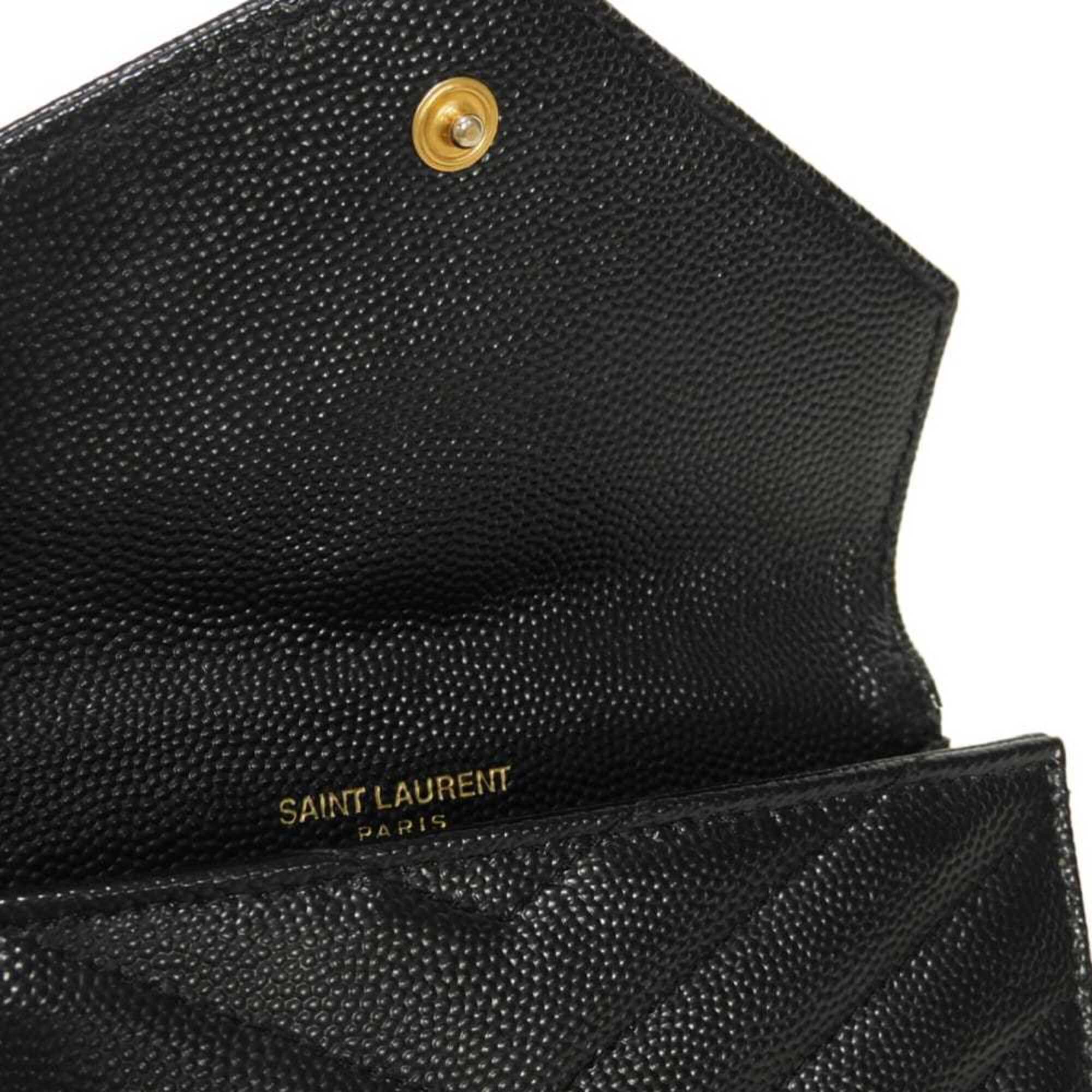 Yves Saint Laurent Black Leather Bill Wallet (Bi-Fold) (Pre-Owned)