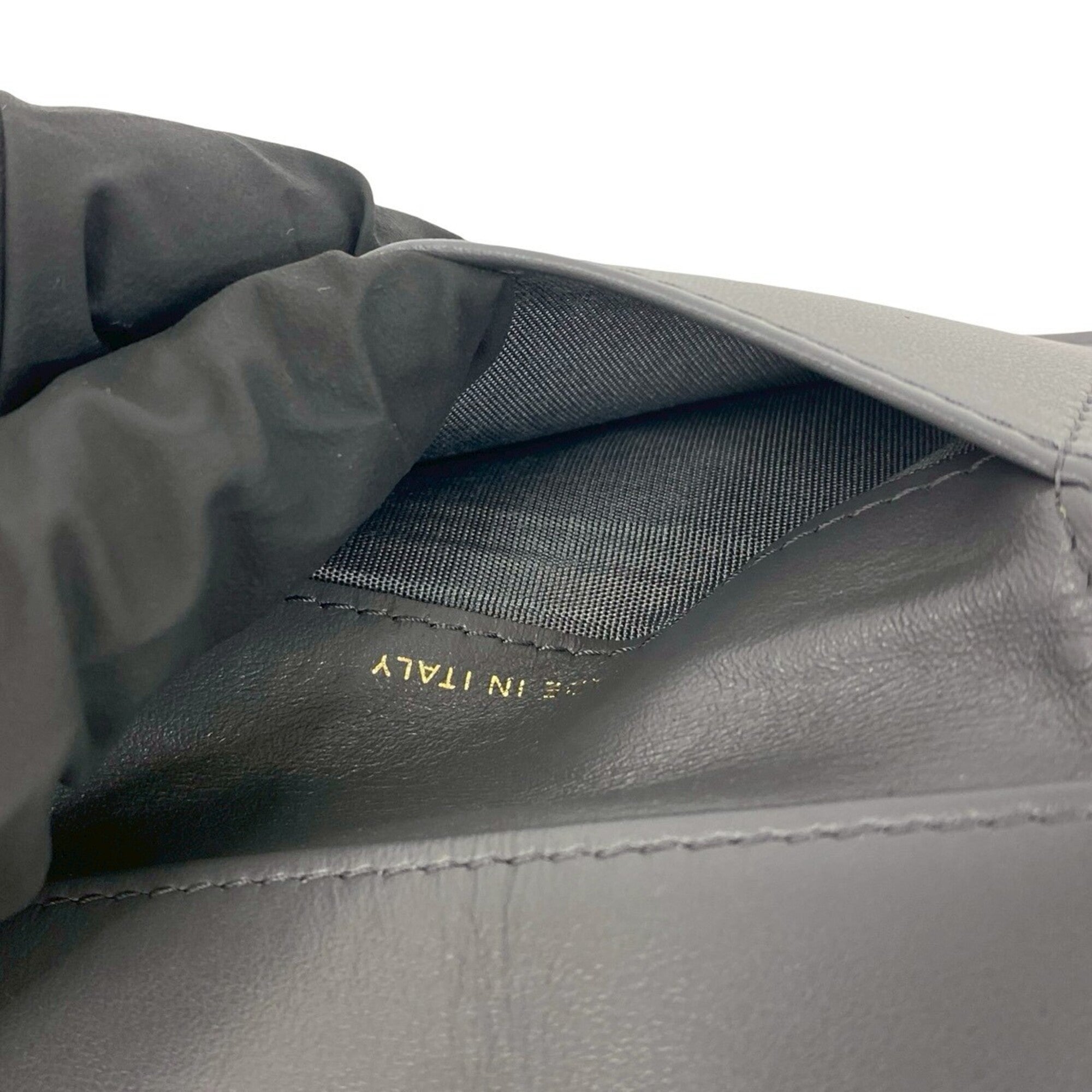 Chanel Gray Leather Wallet (Tri-Fold) (Pre-Owned)