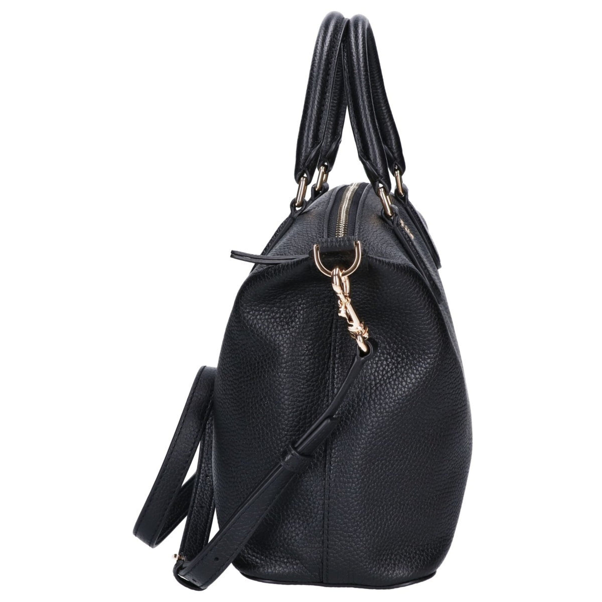 Tory Burch Black Gold Leather Handbag (Pre-Owned)