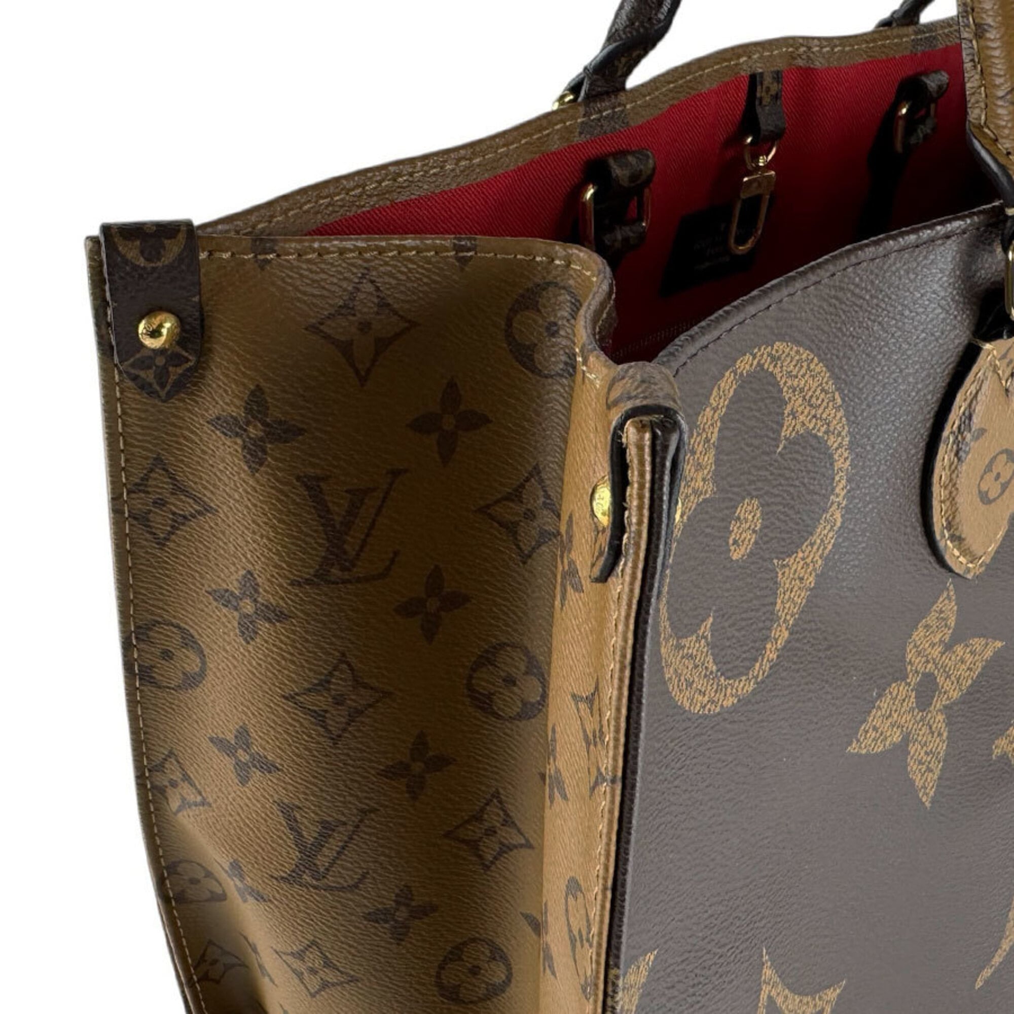 Louis Vuitton Brown Monogram Reverse Monogram Reverse Handbag (Pre-Owned)