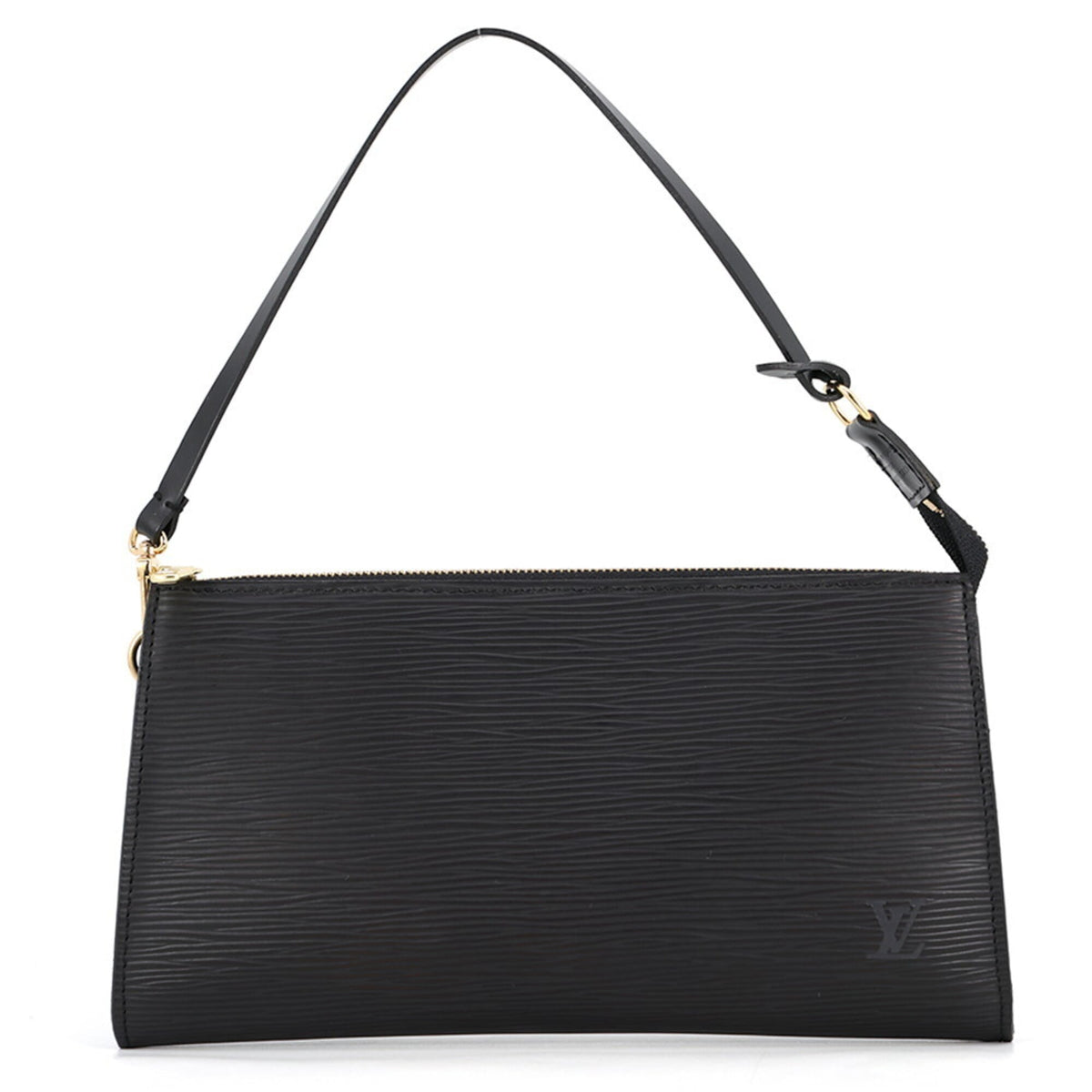 Louis Vuitton Epi Black Noir Epi Leather Handbag Pochette (Pre-Owned)
