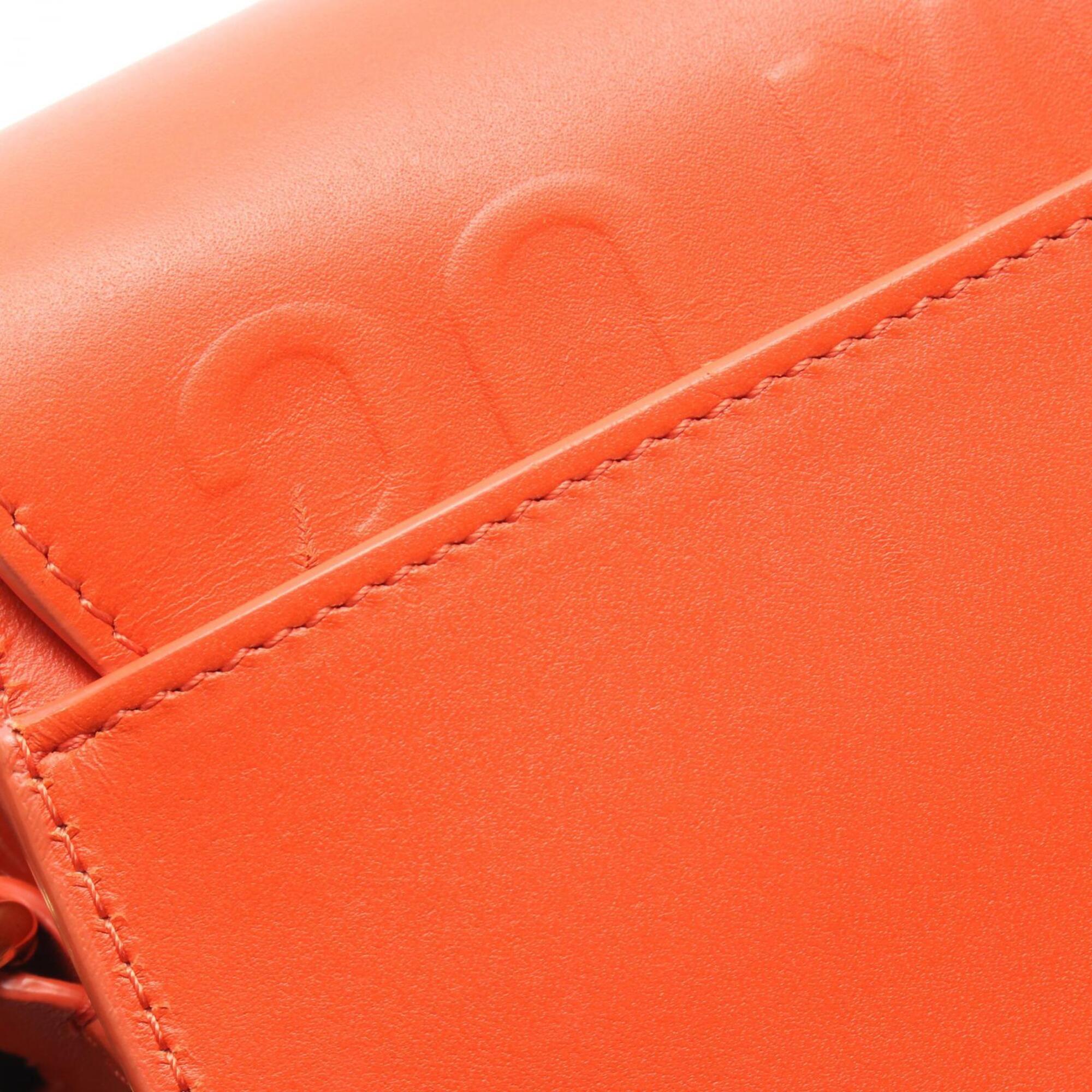 Christian Dior Orange Leather Shoulder Bag (Pre-Owned)