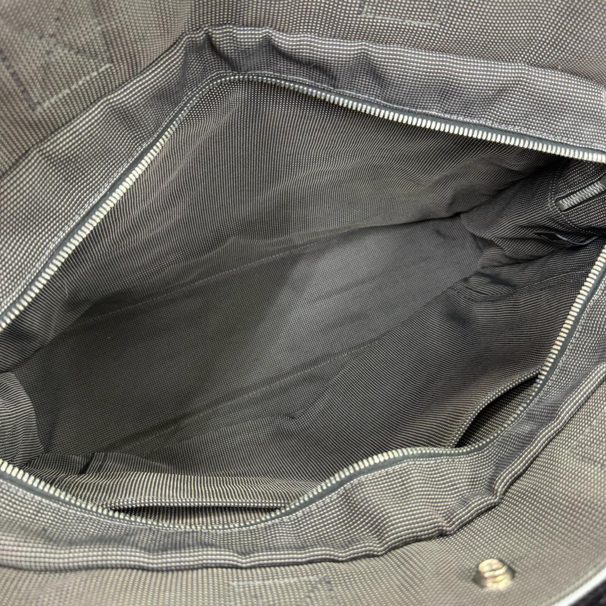 Hermes Gray Polyamide Polyester Handbag Tote Bag (Pre-Owned)