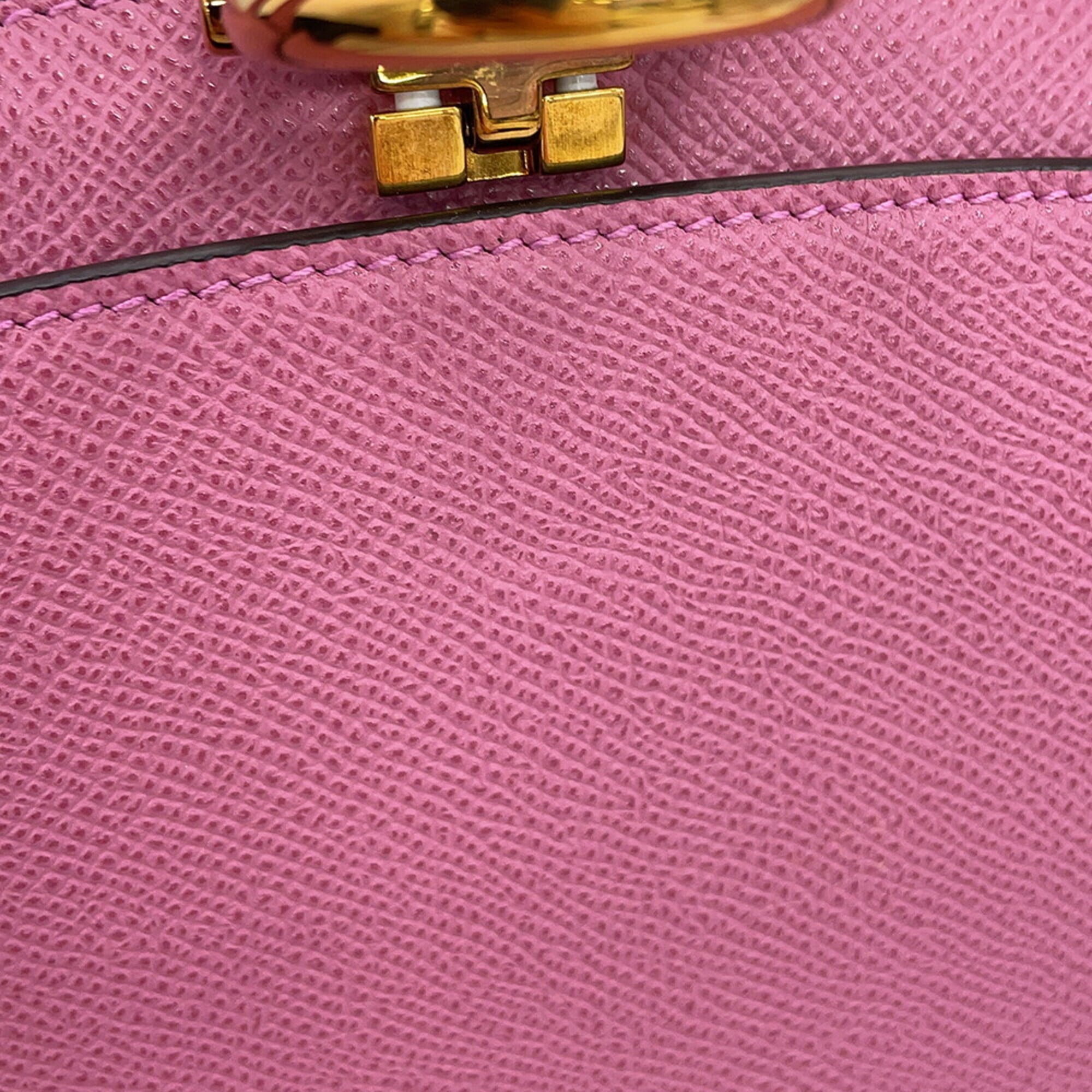 Salvatore Ferragamo Pink Yellow Leather Handbag (Pre-Owned)