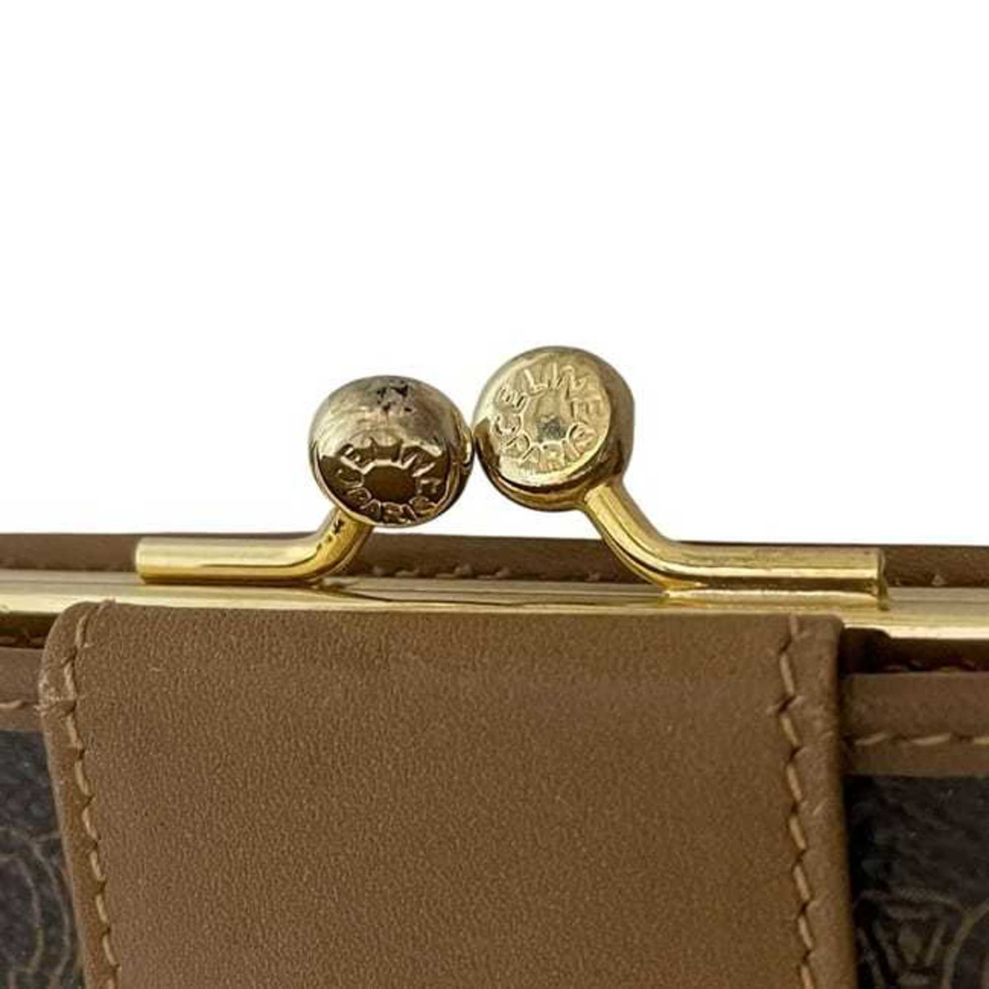 Celine Brown Pvc Leather Long Wallet (Bi-Fold) (Pre-Owned)