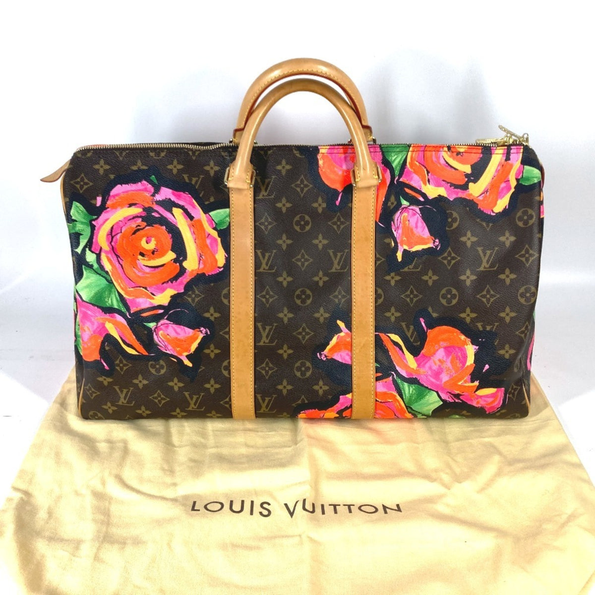 Louis Vuitton Brown Pink Monogram Boston Bag (Pre-Owned)