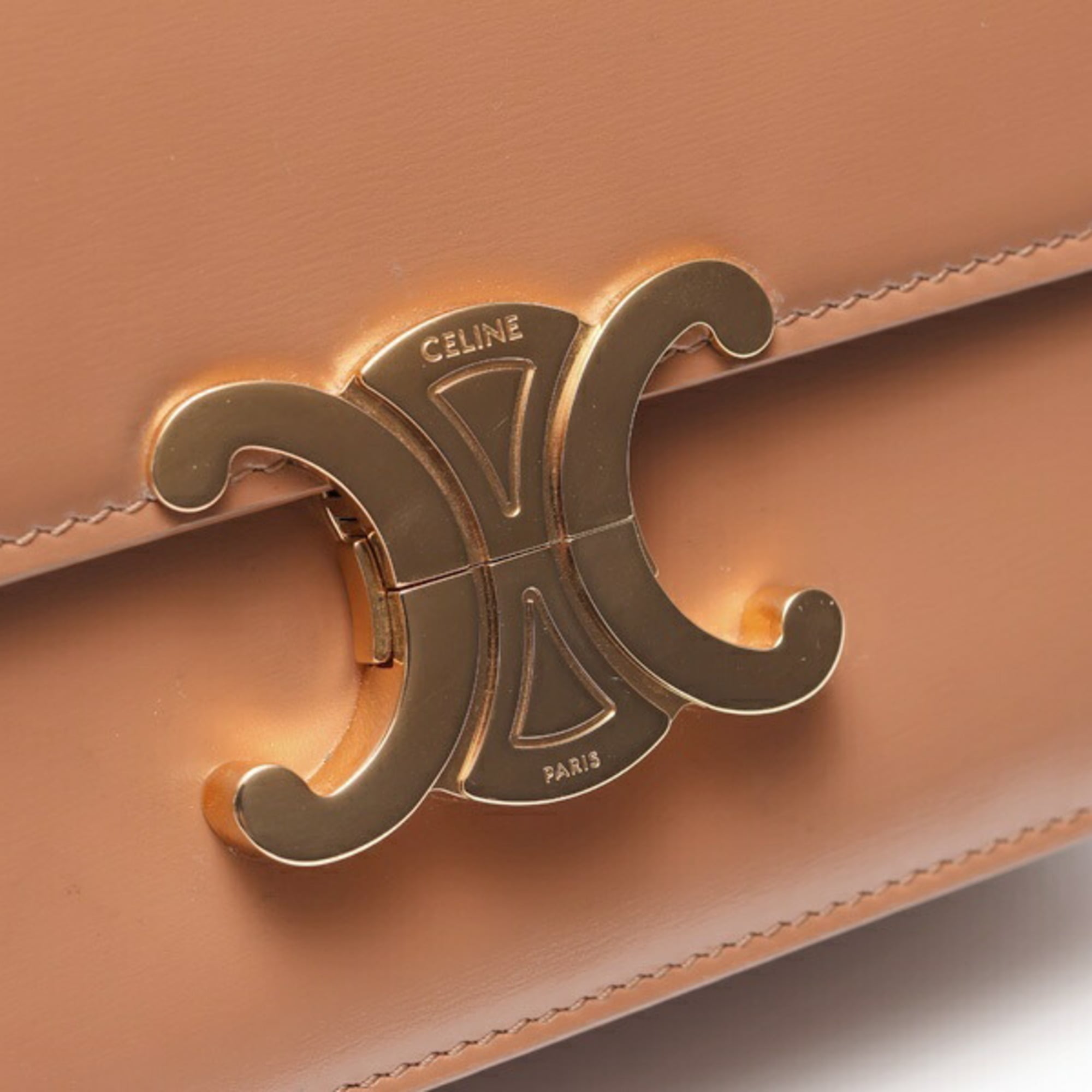 Celine Brown Leather Shoulder Bag (Pre-Owned)