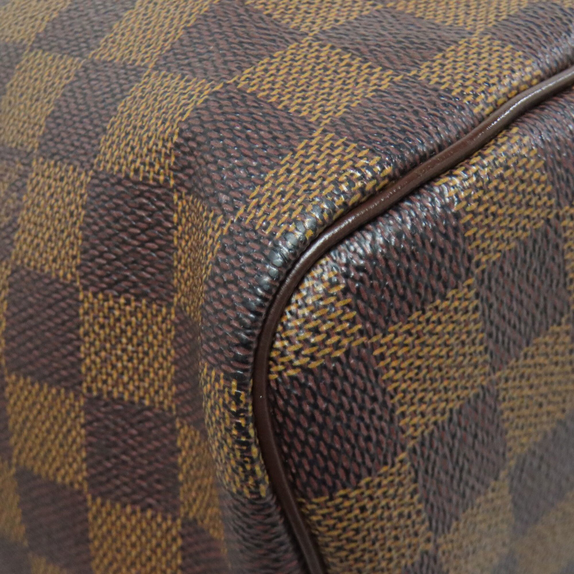 Louis Vuitton Brown Damier Canvas Ebene Damier Canvas Boston Bag (Pre-Owned)