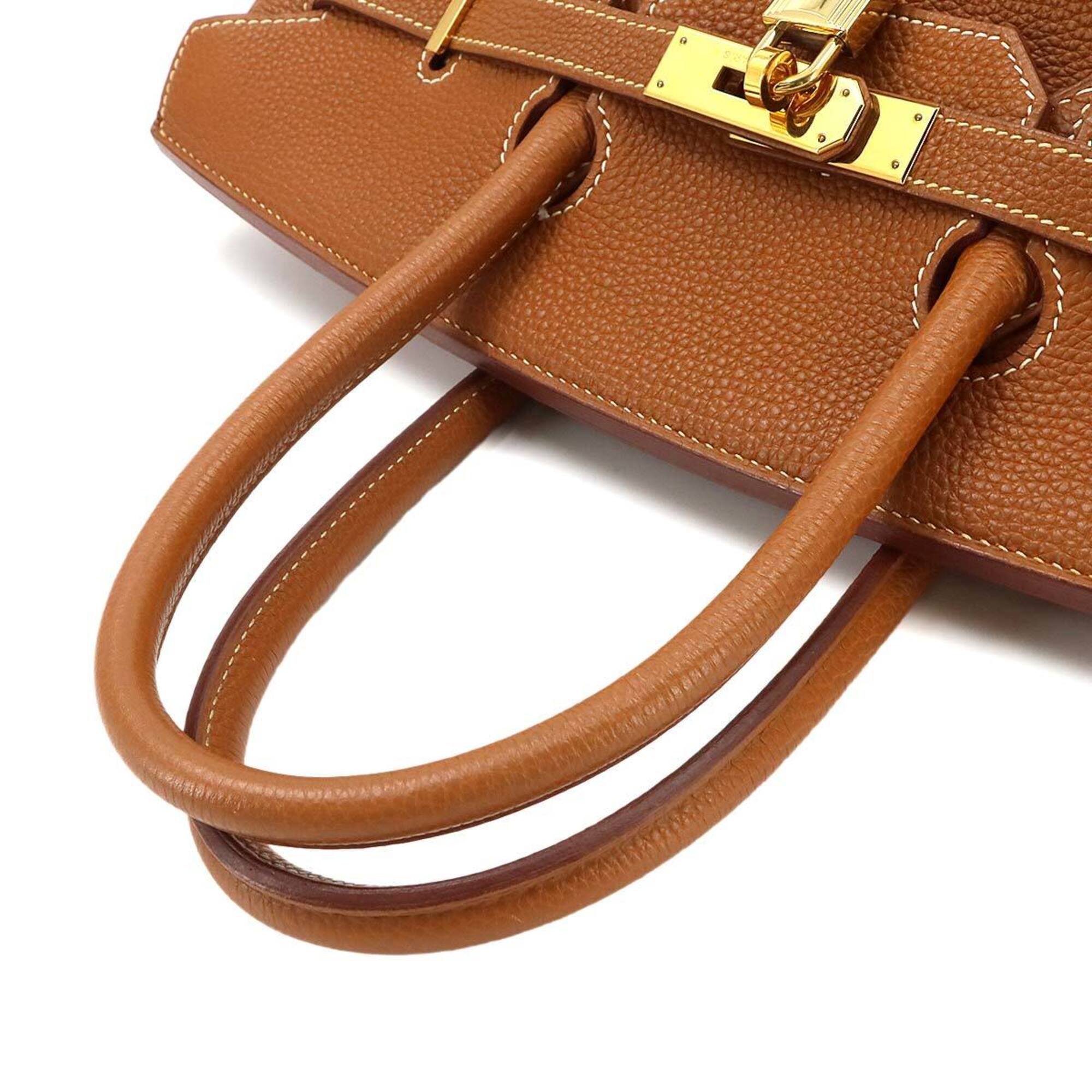 Hermes Gold Togo Leather Handbag (Pre-Owned)