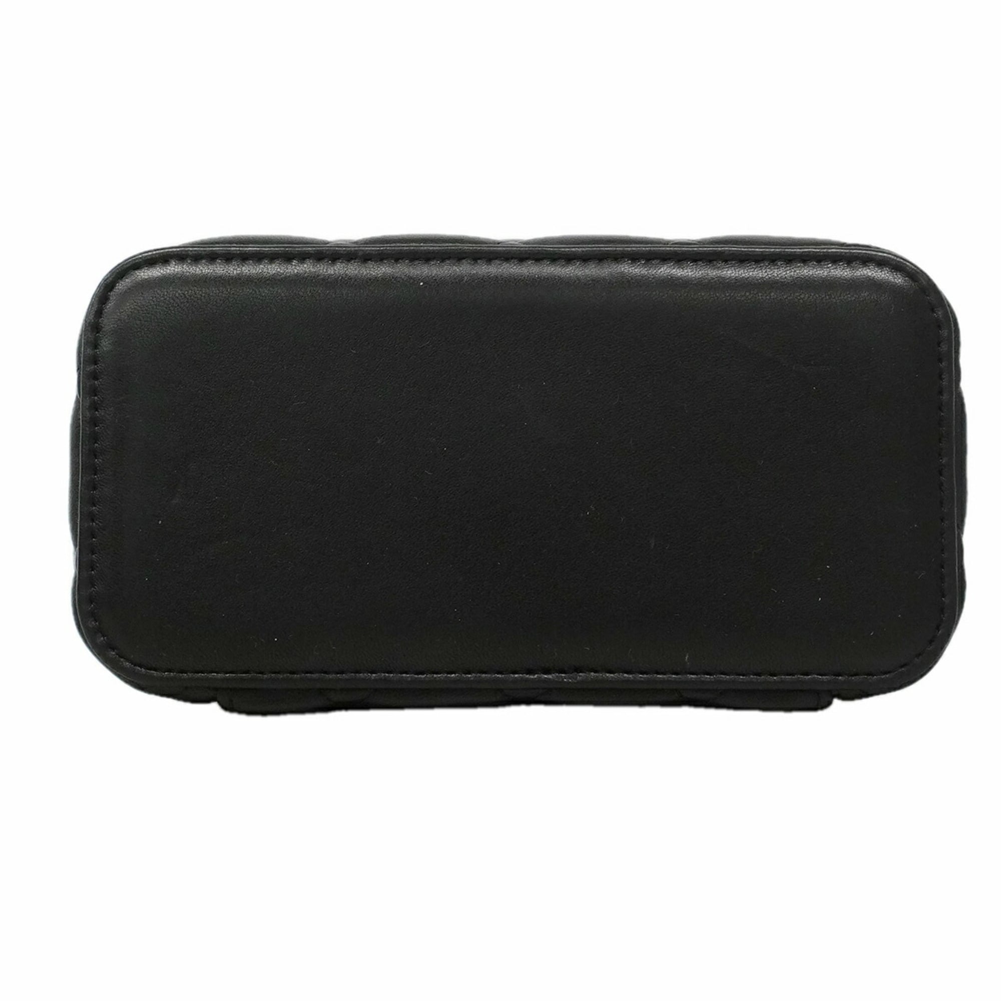 Chanel Black Leather Vanity Bag (Pre-Owned)