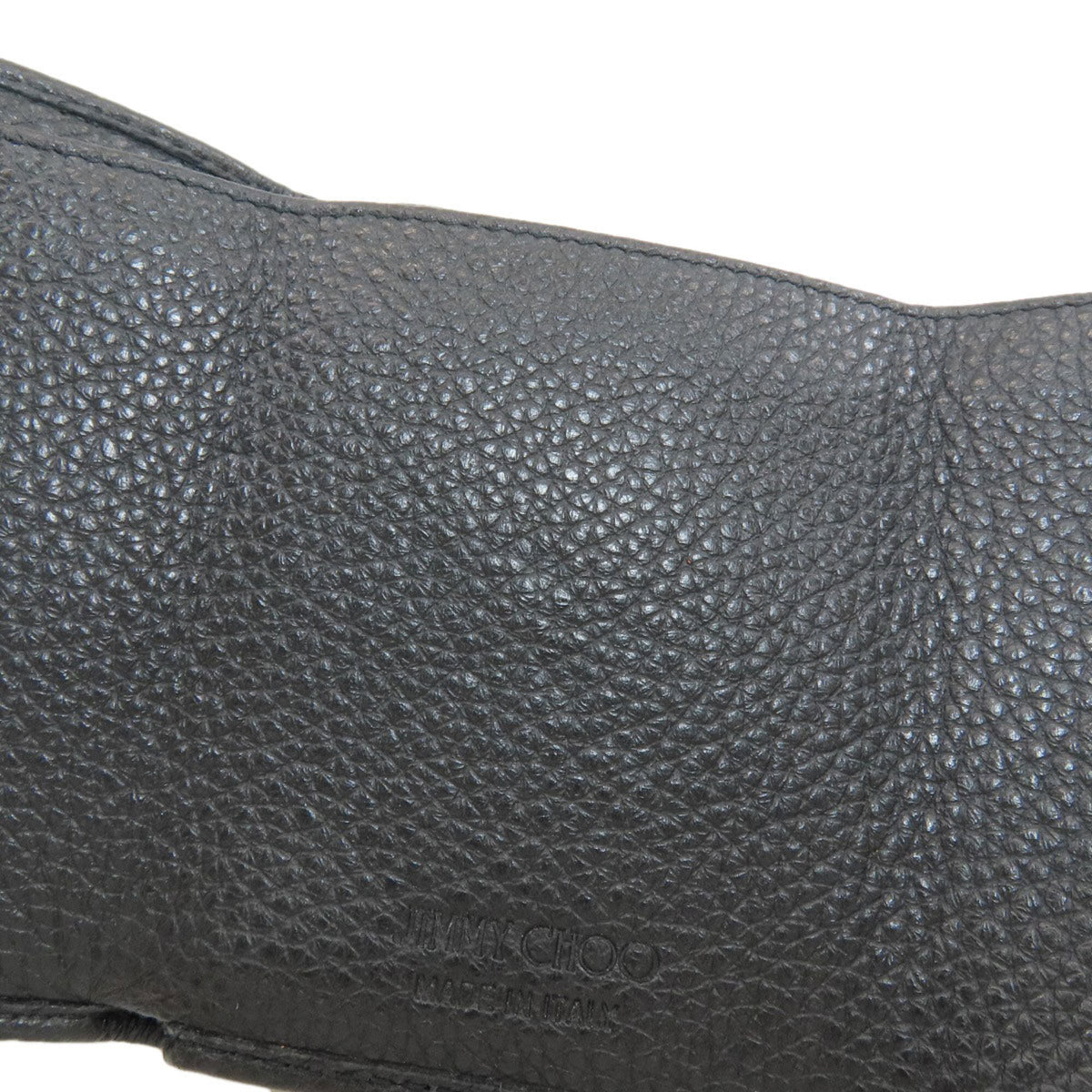 Jimmy Choo Black Leather Wallet (Tri-Fold) (Pre-Owned)