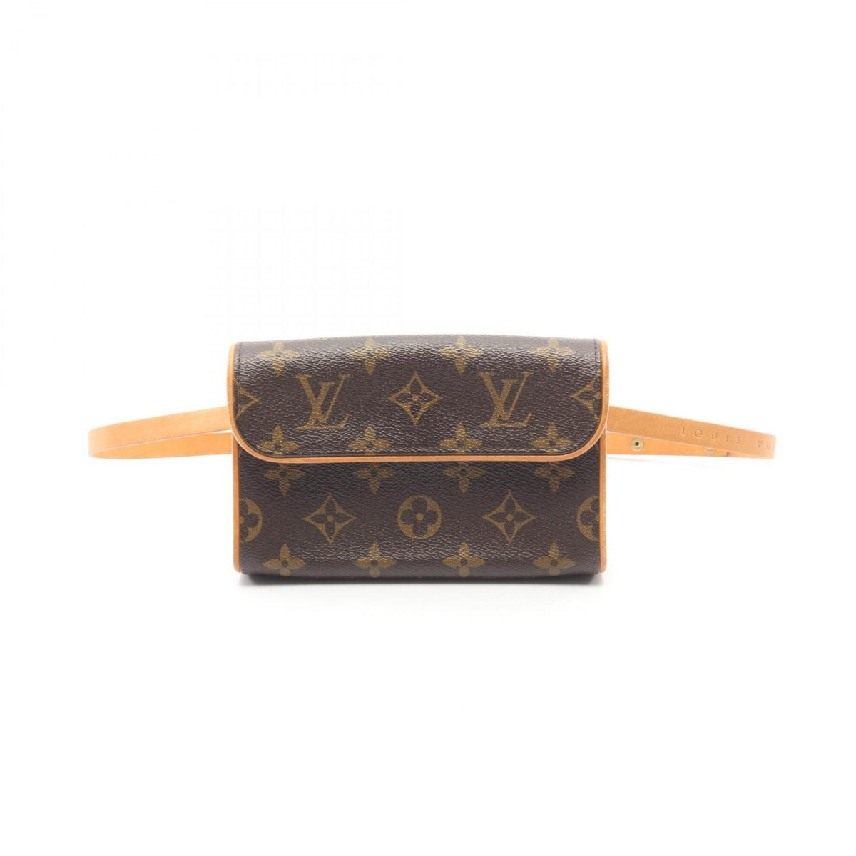 Louis Vuitton Brown Coated Canvas Leather Fanny Pack Handbag (Pre-Owned)