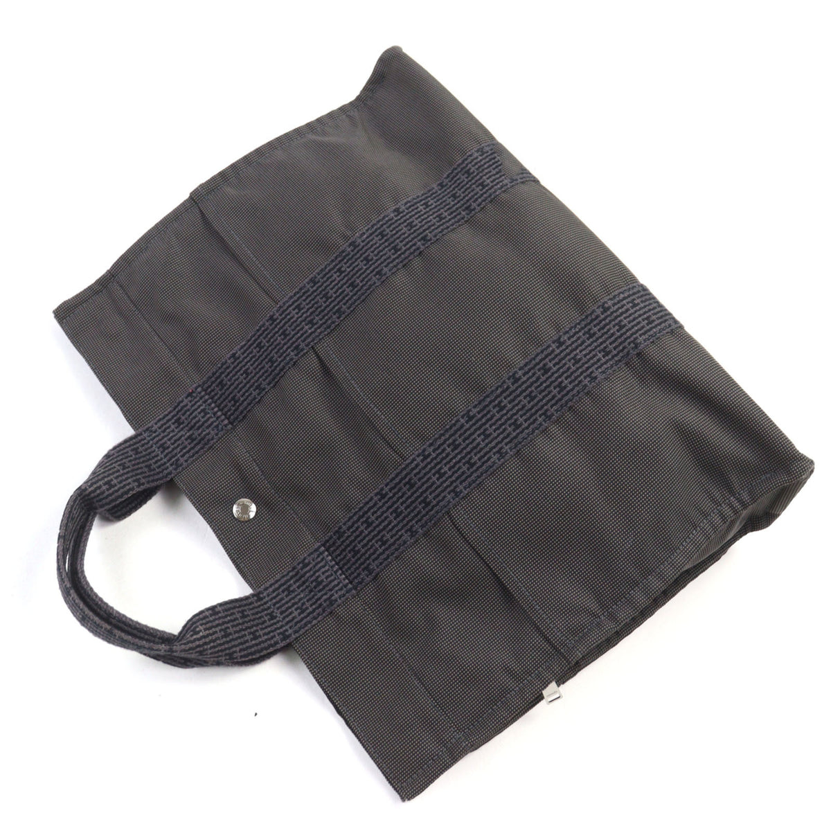 Hermes Her Line Gray Polyester Polyamide Tote Bag (Pre-Owned)