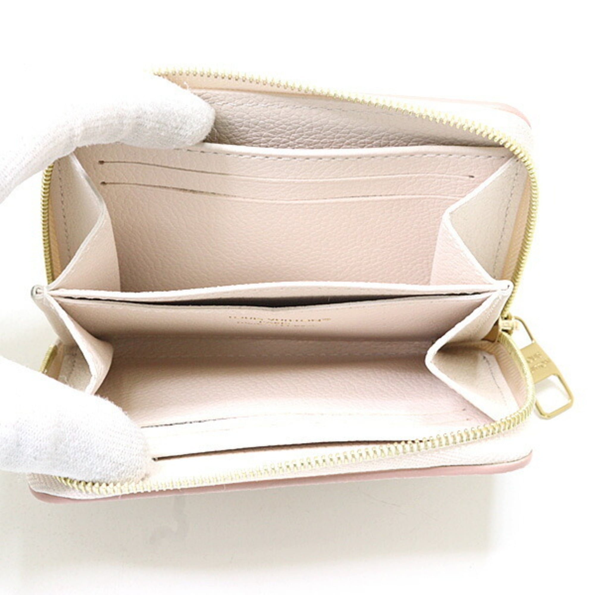 Louis Vuitton Beige Monogram Empreinte Coin Purse/Coin Case (Pre-Owned)