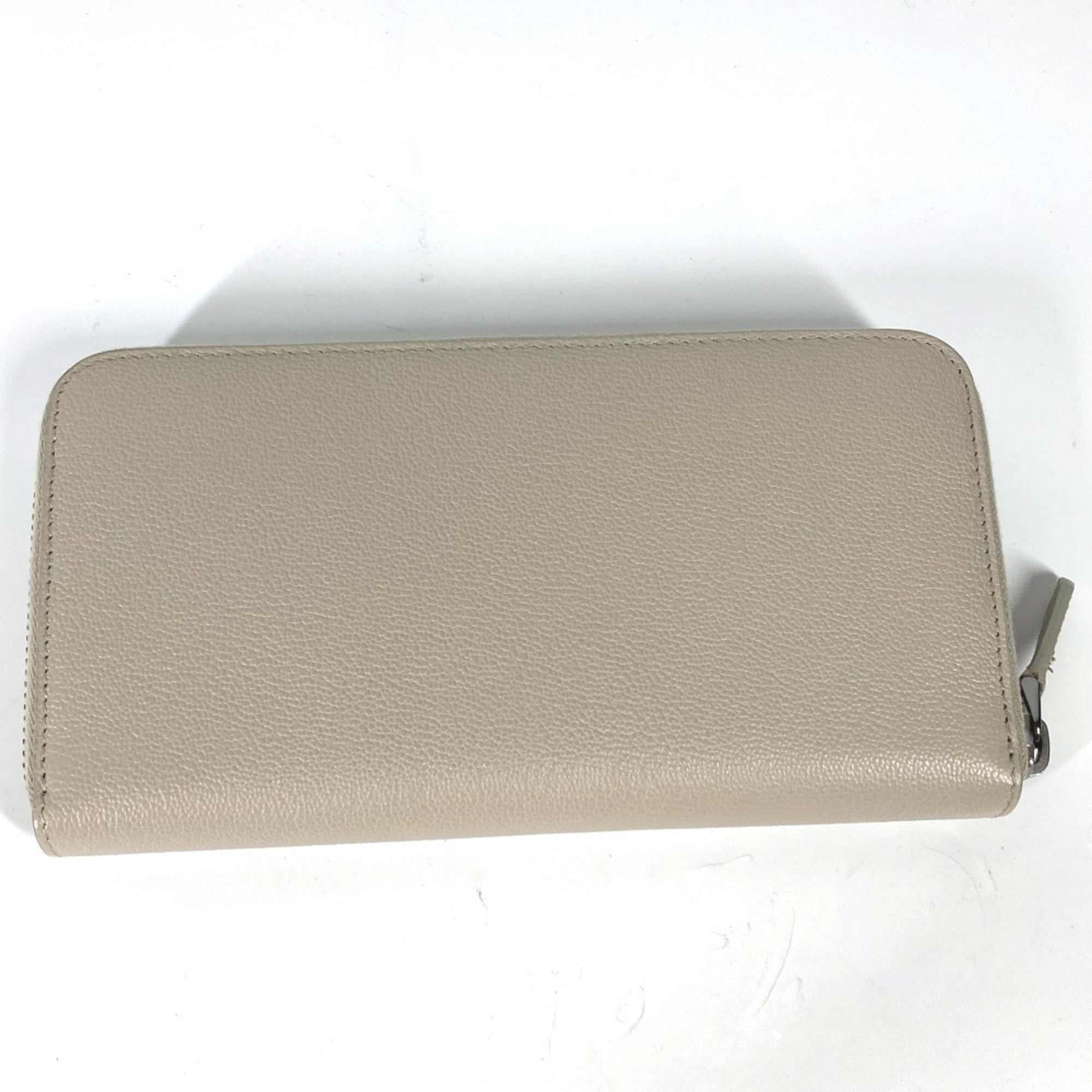 Bvlgari Ivory Leather Long Wallet (Bi-Fold) (Pre-Owned)