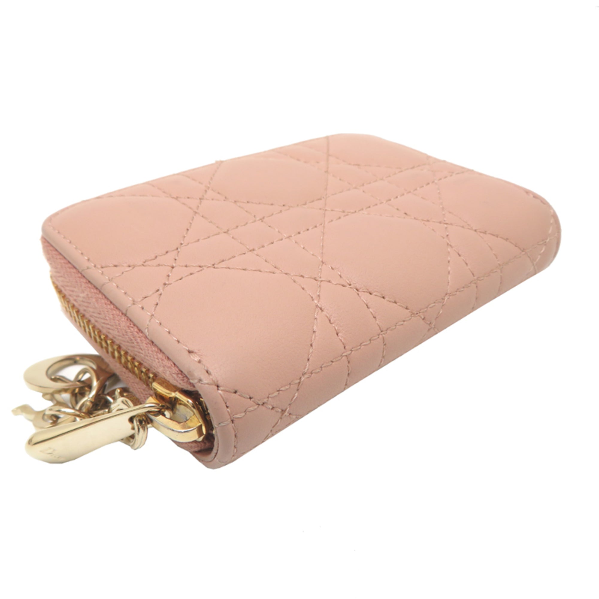 Christian Dior Pink Leather Coin Purse/Coin Case (Pre-Owned)