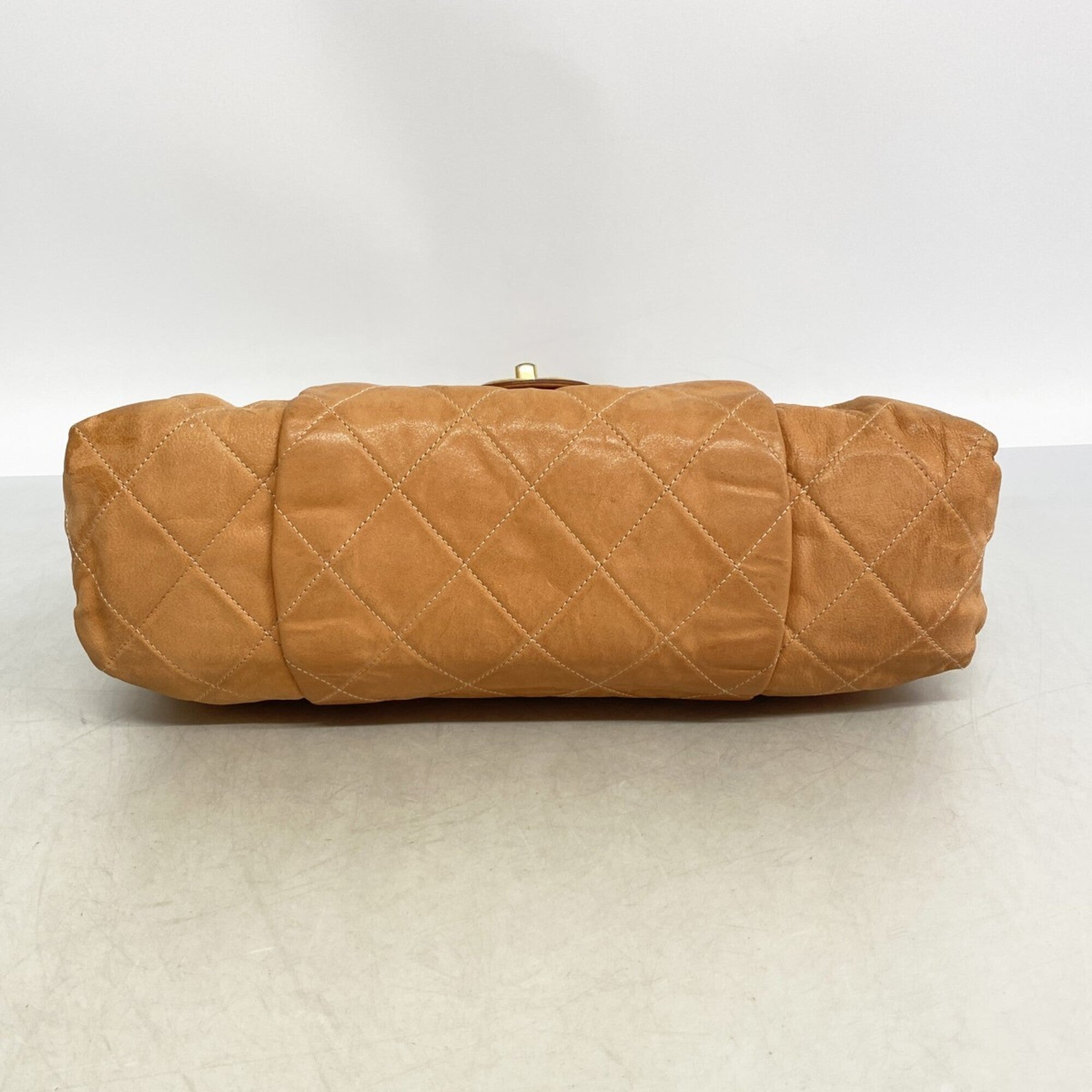 Chanel Orange Leather Shoulder Bag (Pre-Owned)