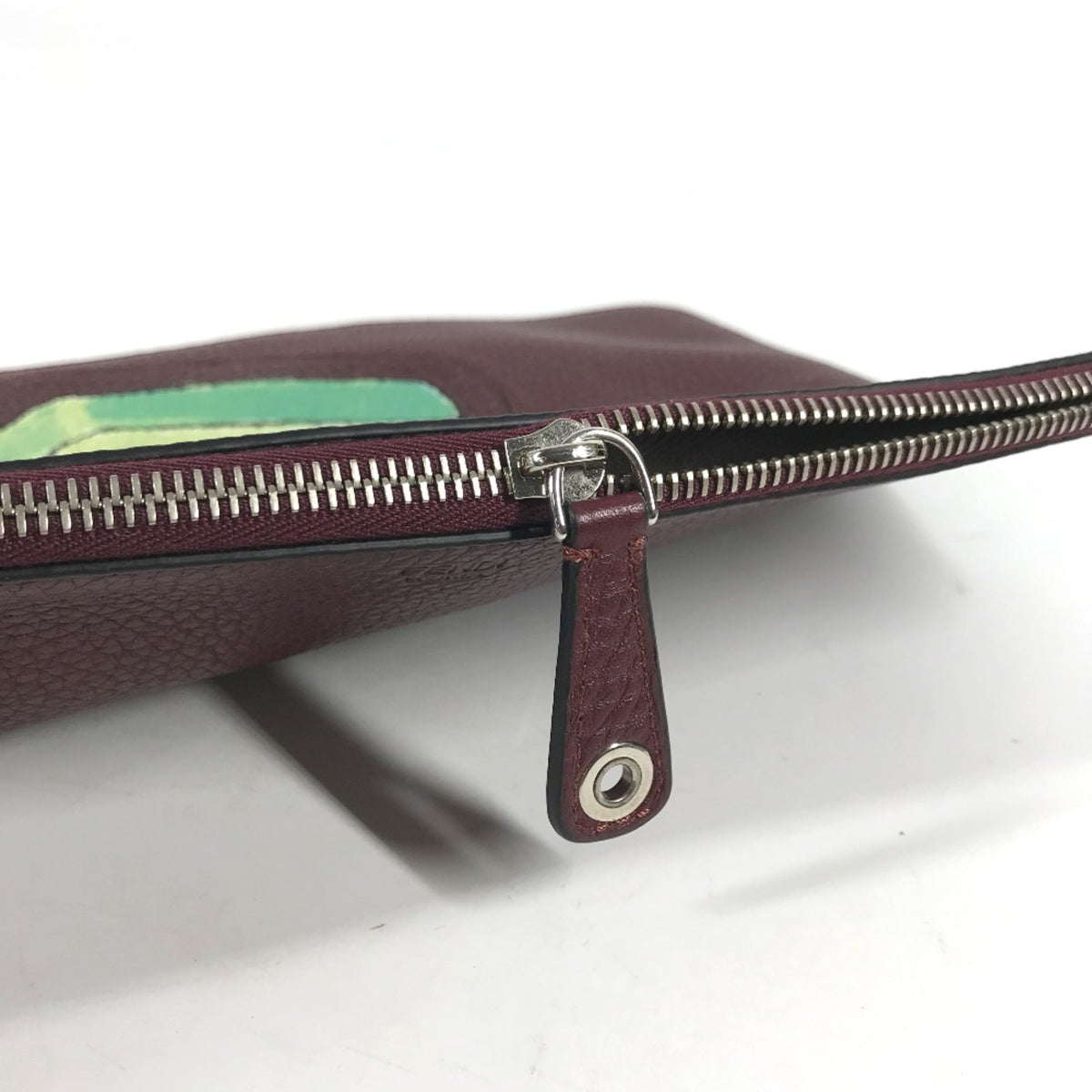 Fendi Brown Leather Clutch Bag (Pre-Owned)