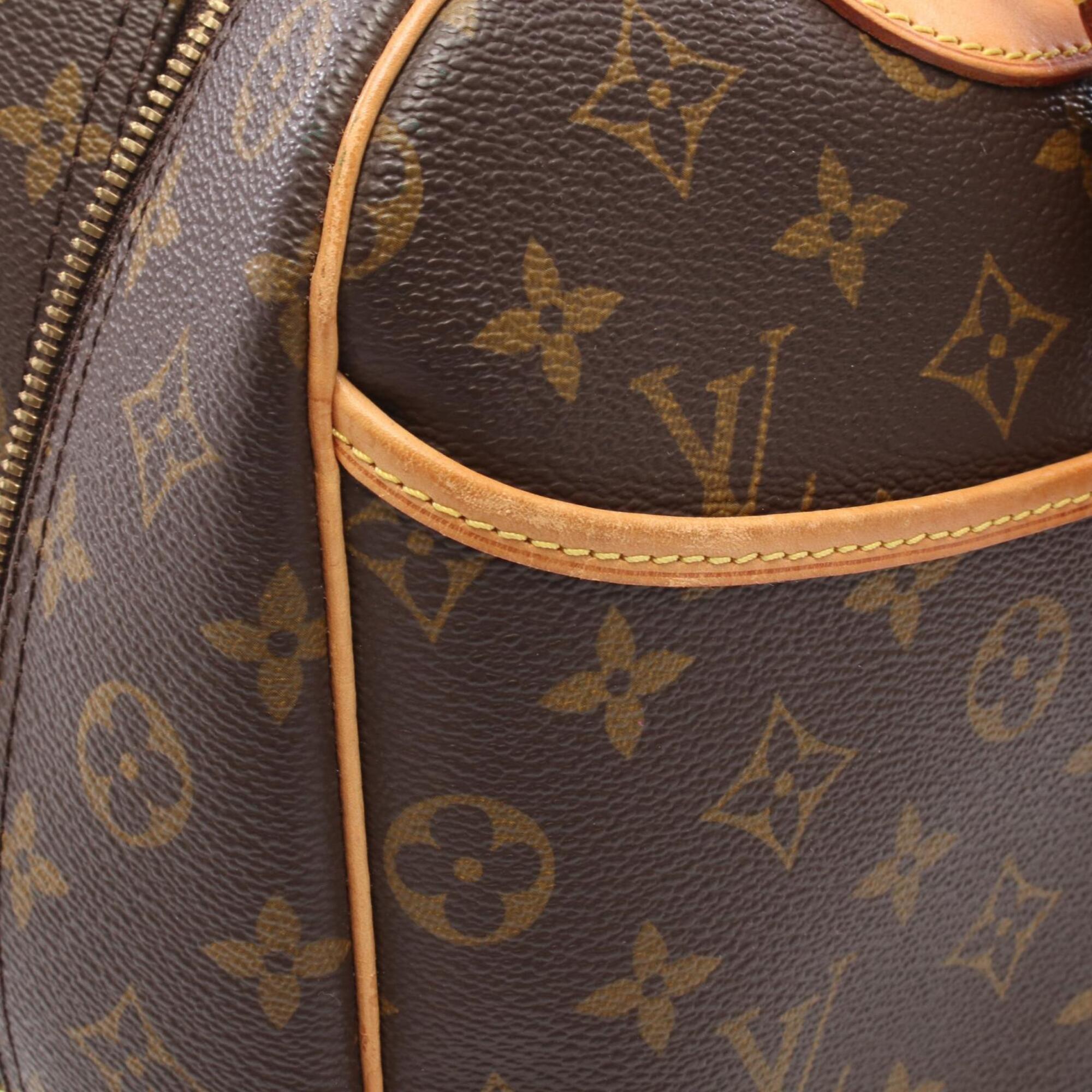 Louis Vuitton Brown Coated Canvas Leather Handbag (Pre-Owned)