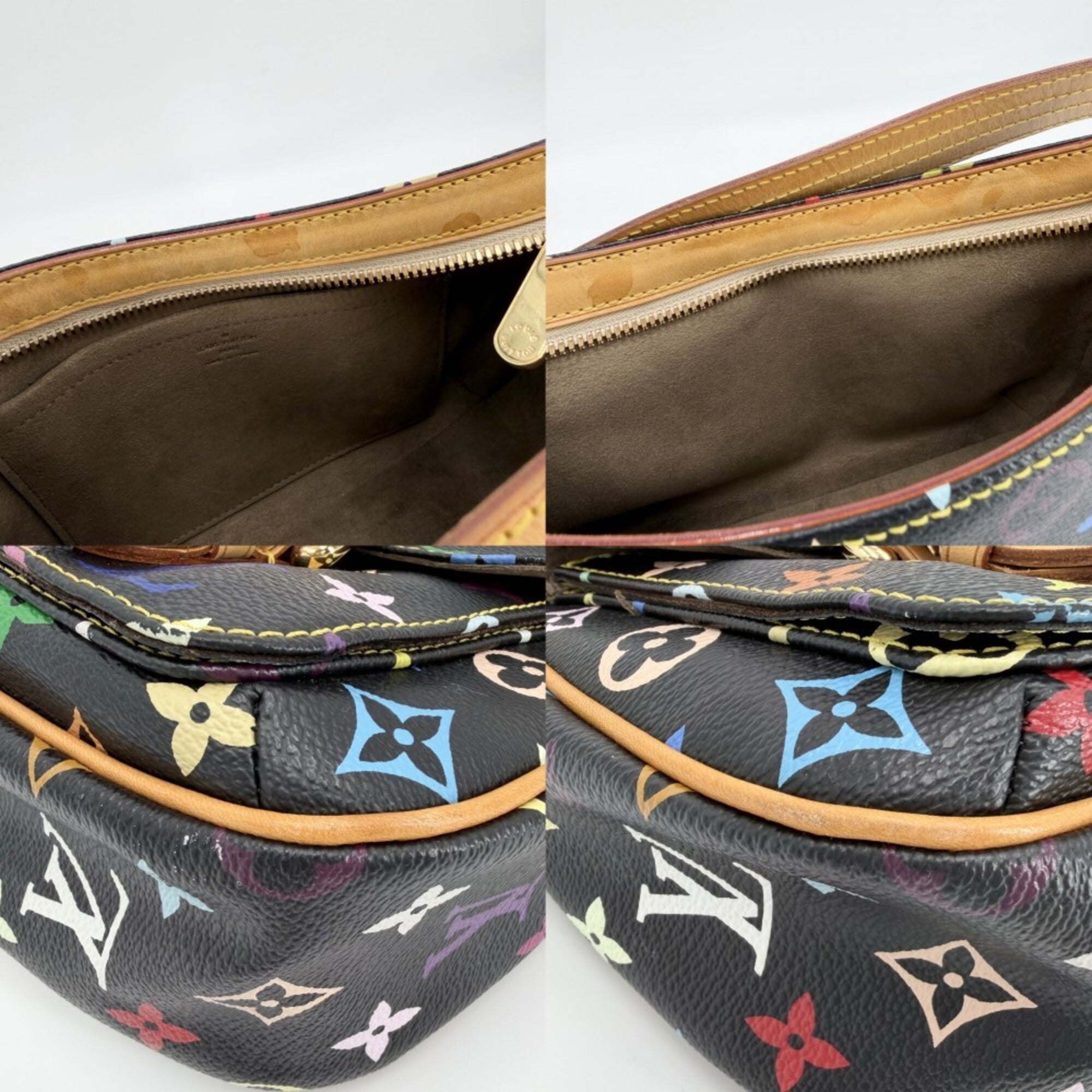 Louis Vuitton Multi-Color Noir Monogram Multicolore Shoulder Bag (Pre-Owned)