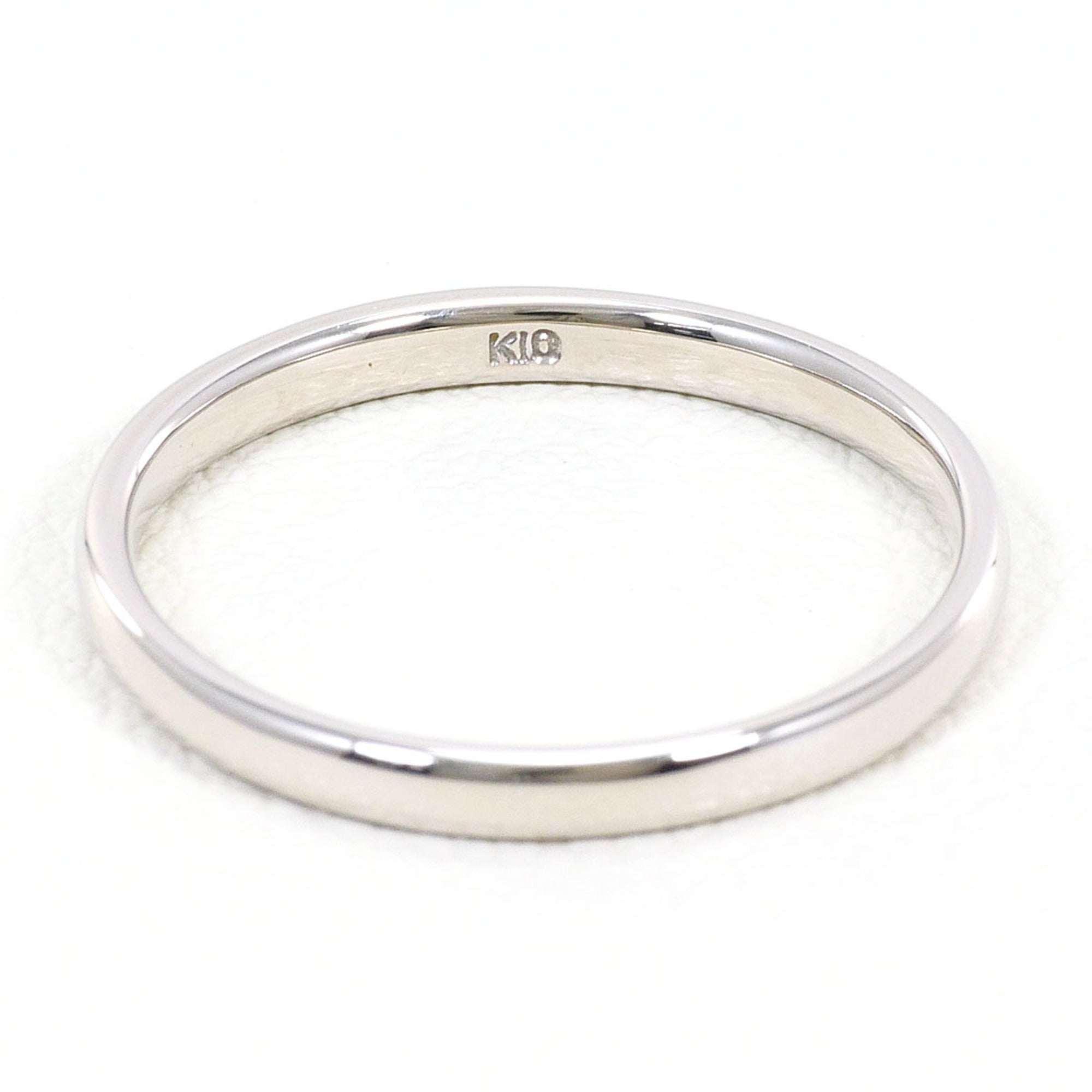 Unbranded White Gold White Gold (10K) Band Ring (Pre-Owned)