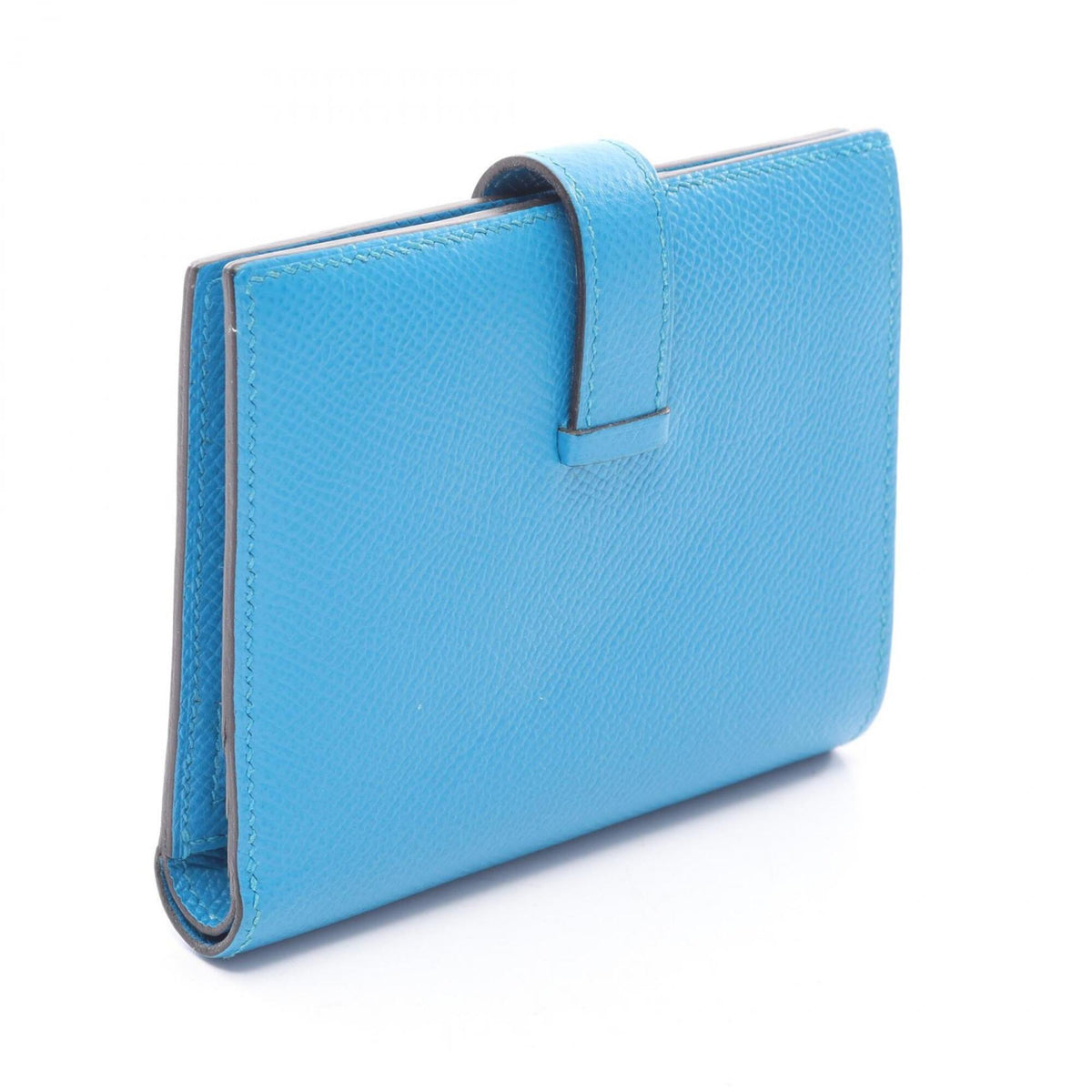 Hermes Blue Epsom Leather Wallet (Bi-Fold) (Pre-Owned)