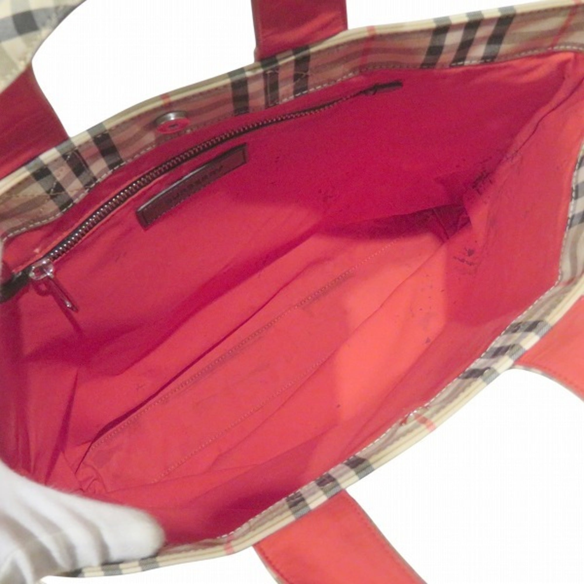 Burberry Beige Cotton Polyester Tote Bag (Pre-Owned)