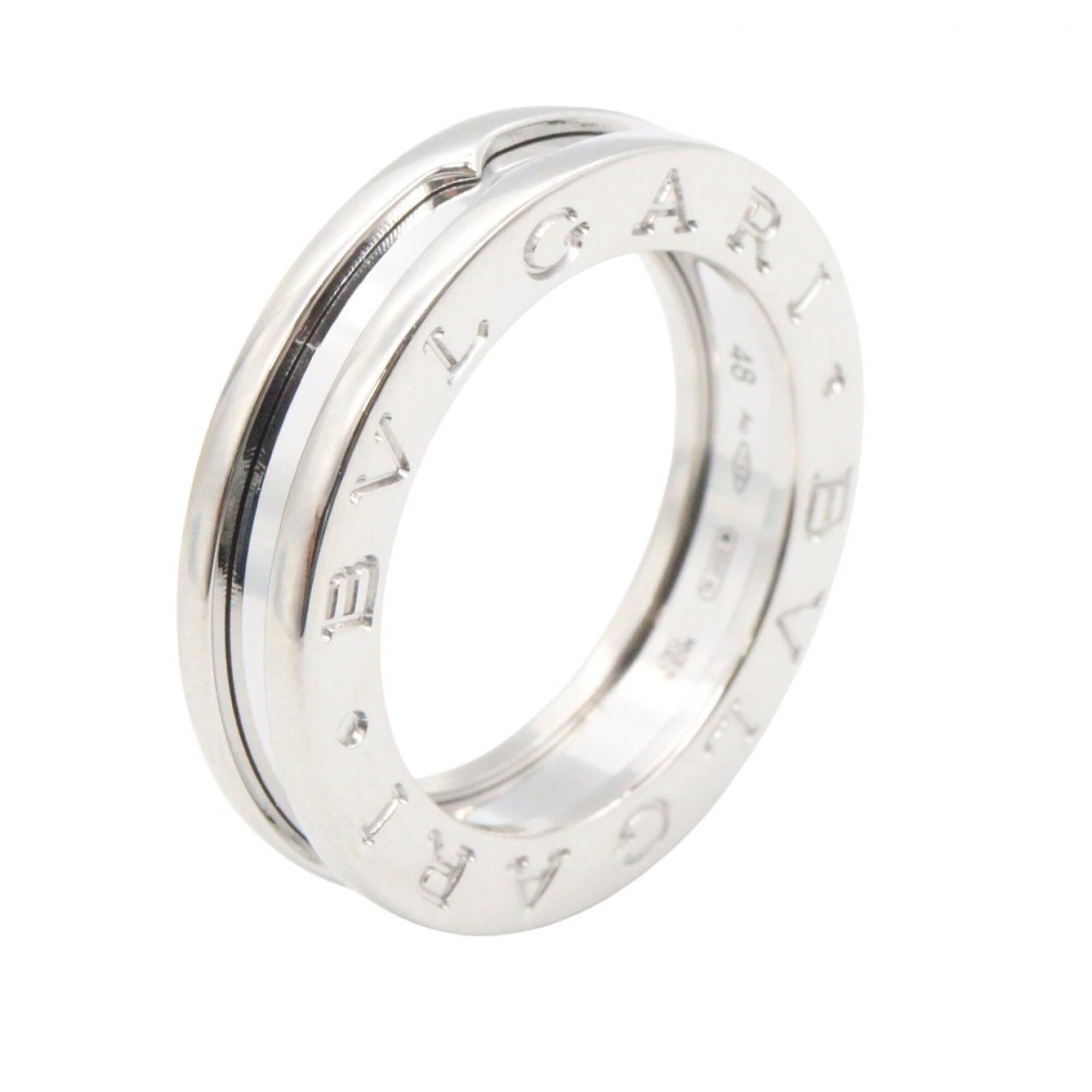 Bvlgari Silver White Gold (18K) Band Ring (Pre-Owned)