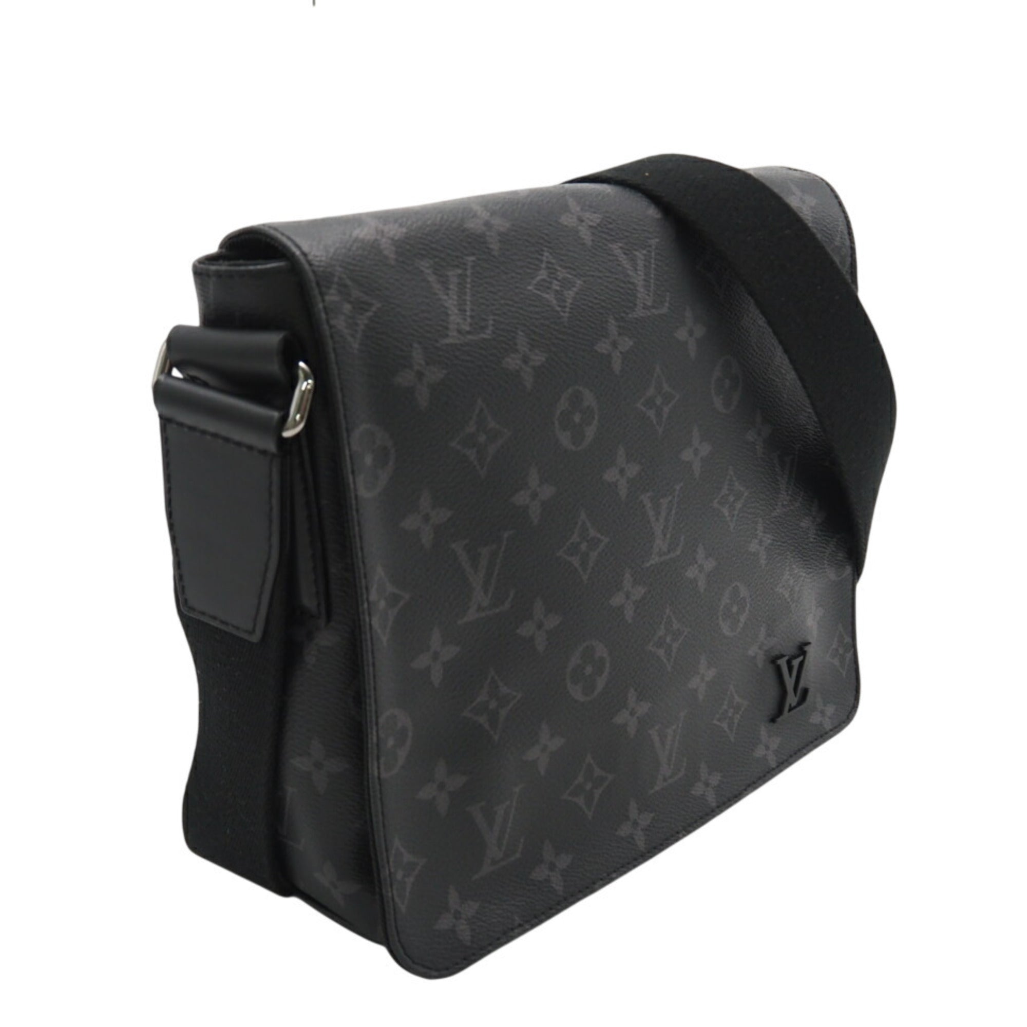 Louis Vuitton Gray Coated Canvas Shoulder Bag (Pre-Owned)