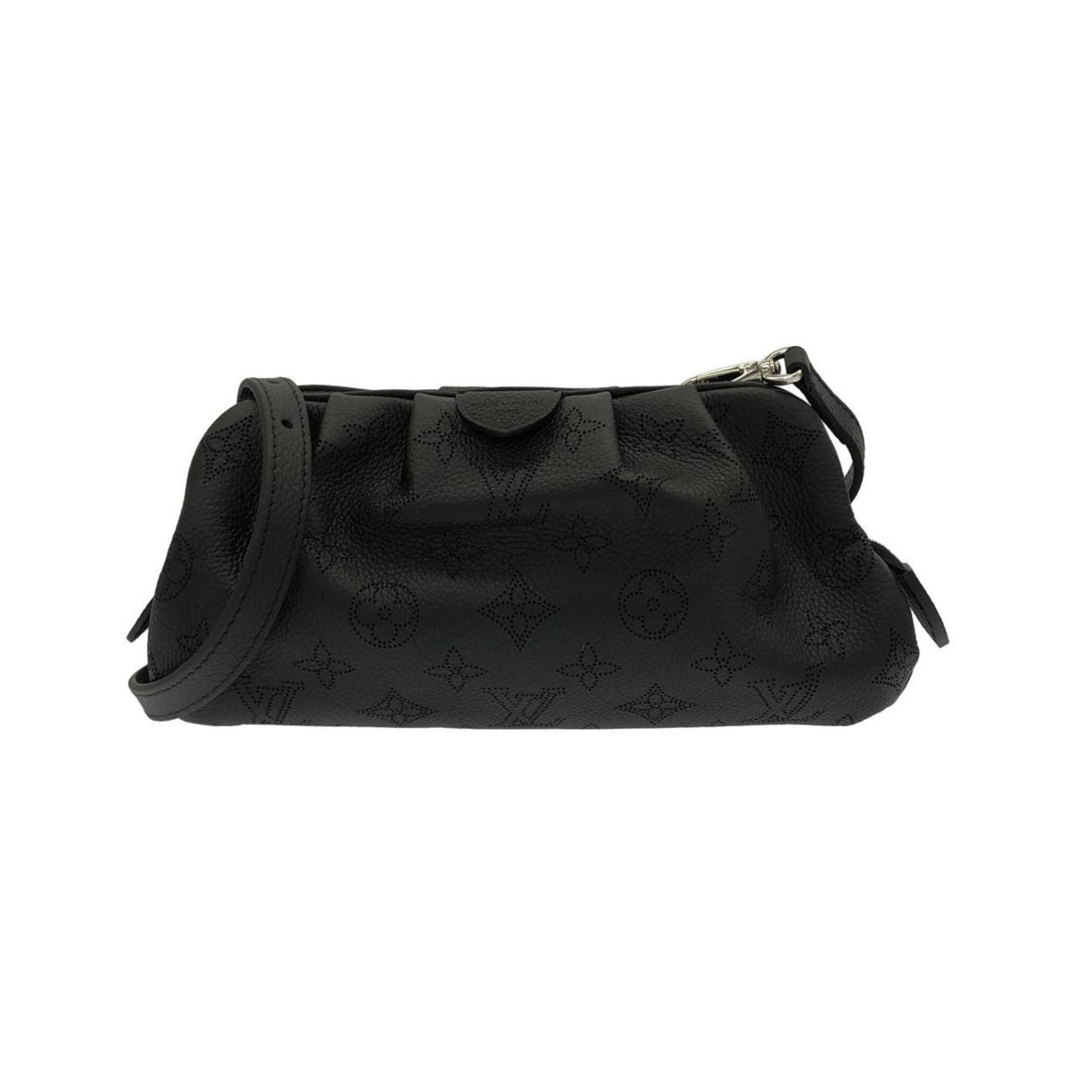 Louis Vuitton Black Leather Shoulder Bag (Pre-Owned)