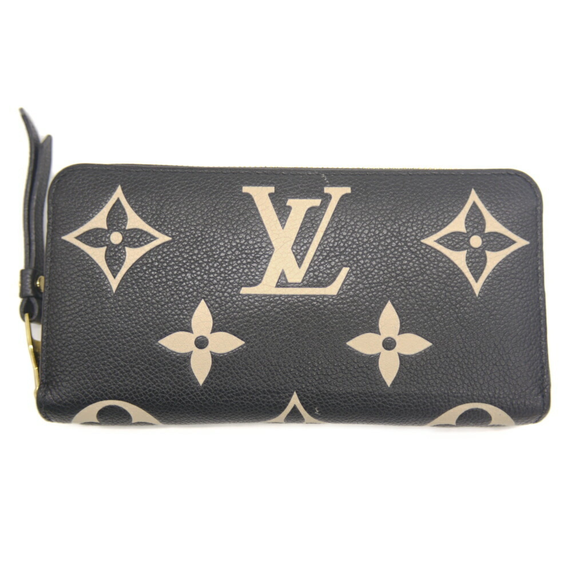 Louis Vuitton Monogram Empreinte Beige Black Monogram Empreinte Long Wallet (Bi-Fold) (Pre-Owned)