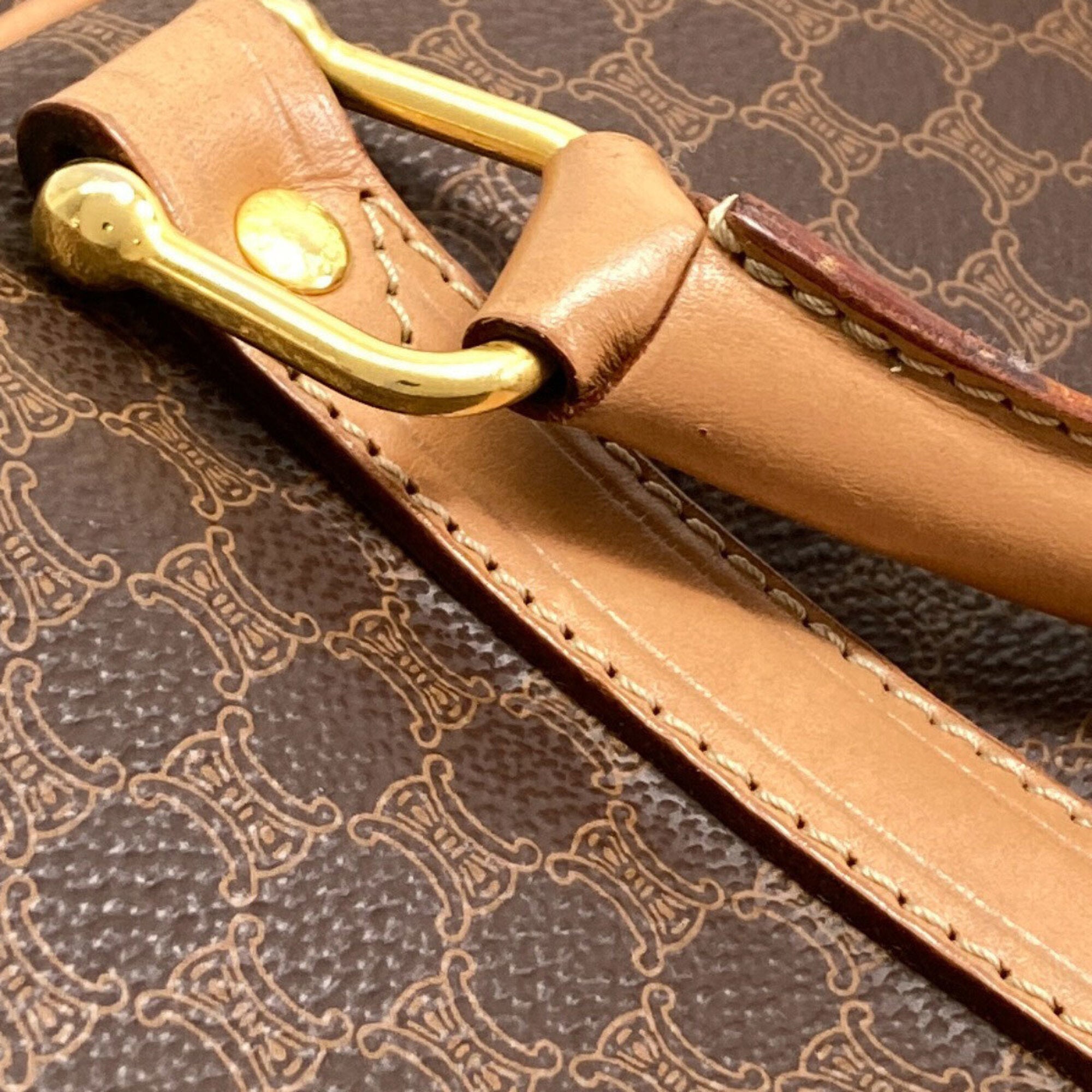 Celine Brown Leather Briefcase (Pre-Owned)
