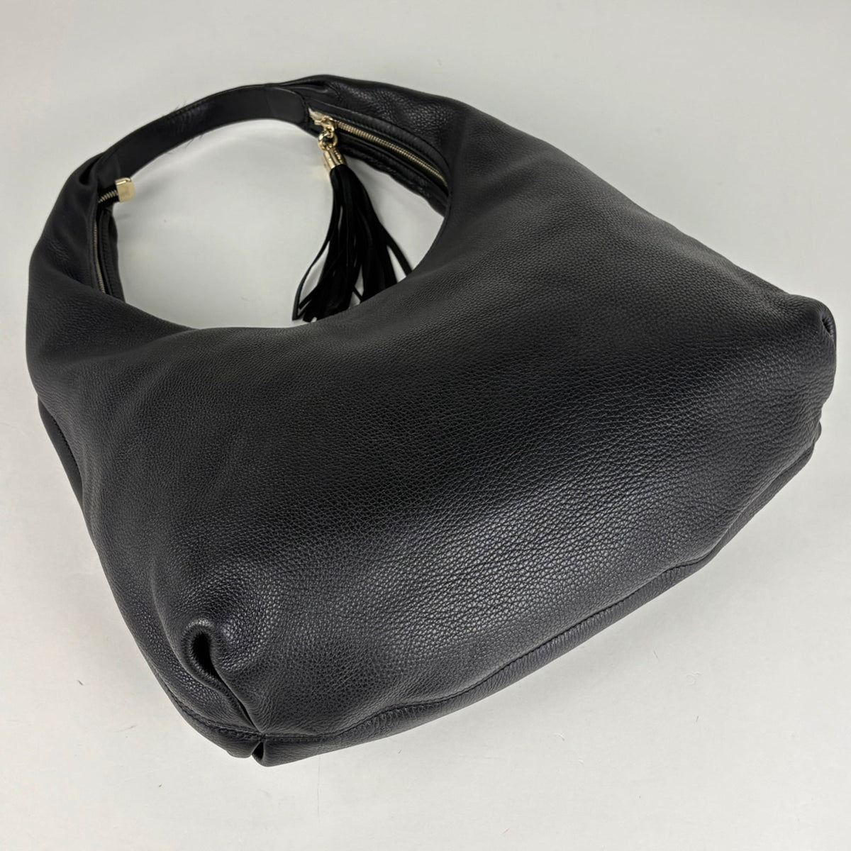 Gucci Soho Black Leather Shoulder Bag (Pre-Owned)