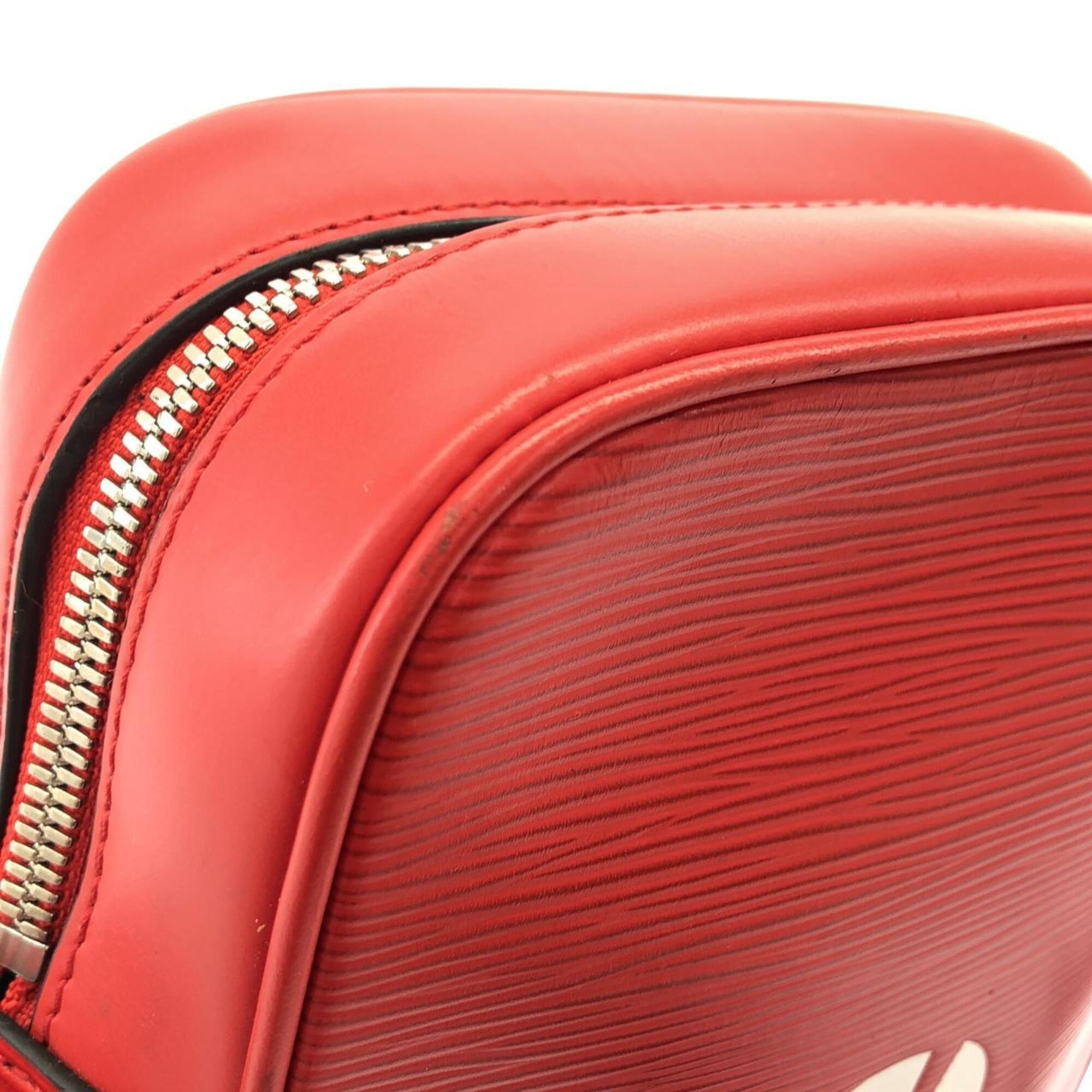 Louis Vuitton Rouge Leather Shoulder Bag (Pre-Owned)