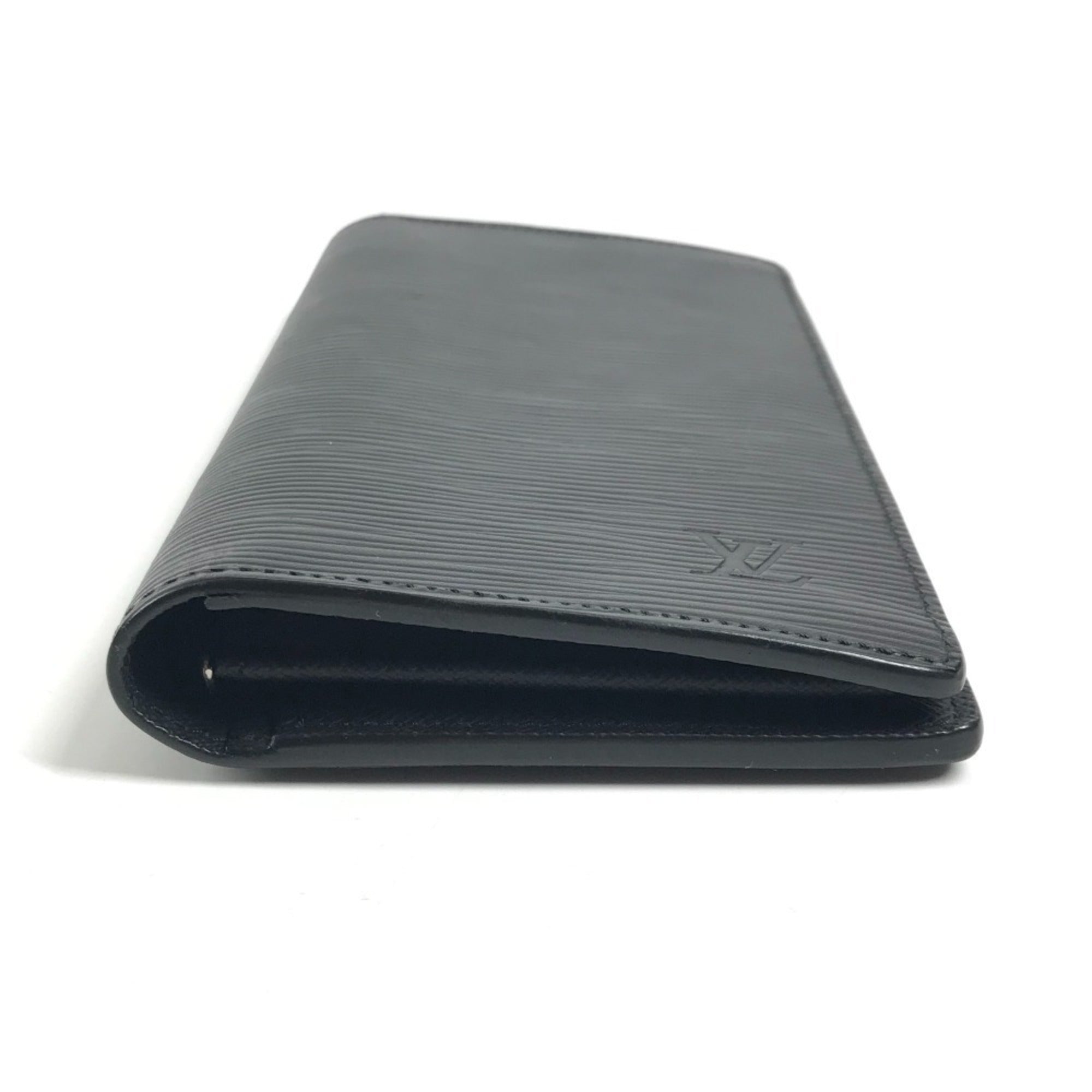 Louis Vuitton Black Noir Epi Leather Long Wallet (Bi-Fold) (Pre-Owned)