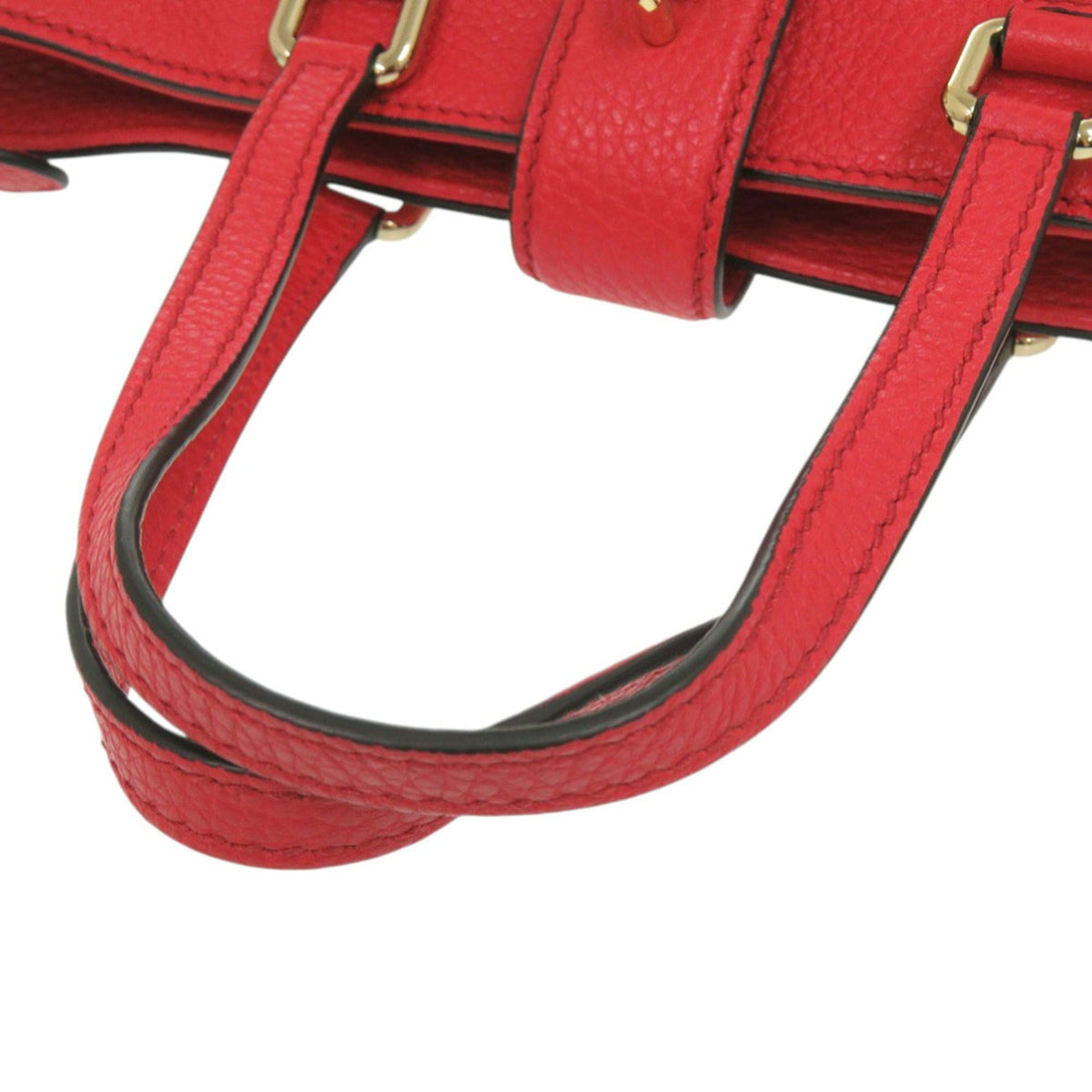 Dolce & Gabbana Red Color Leather Shoulder Bag (Pre-Owned)